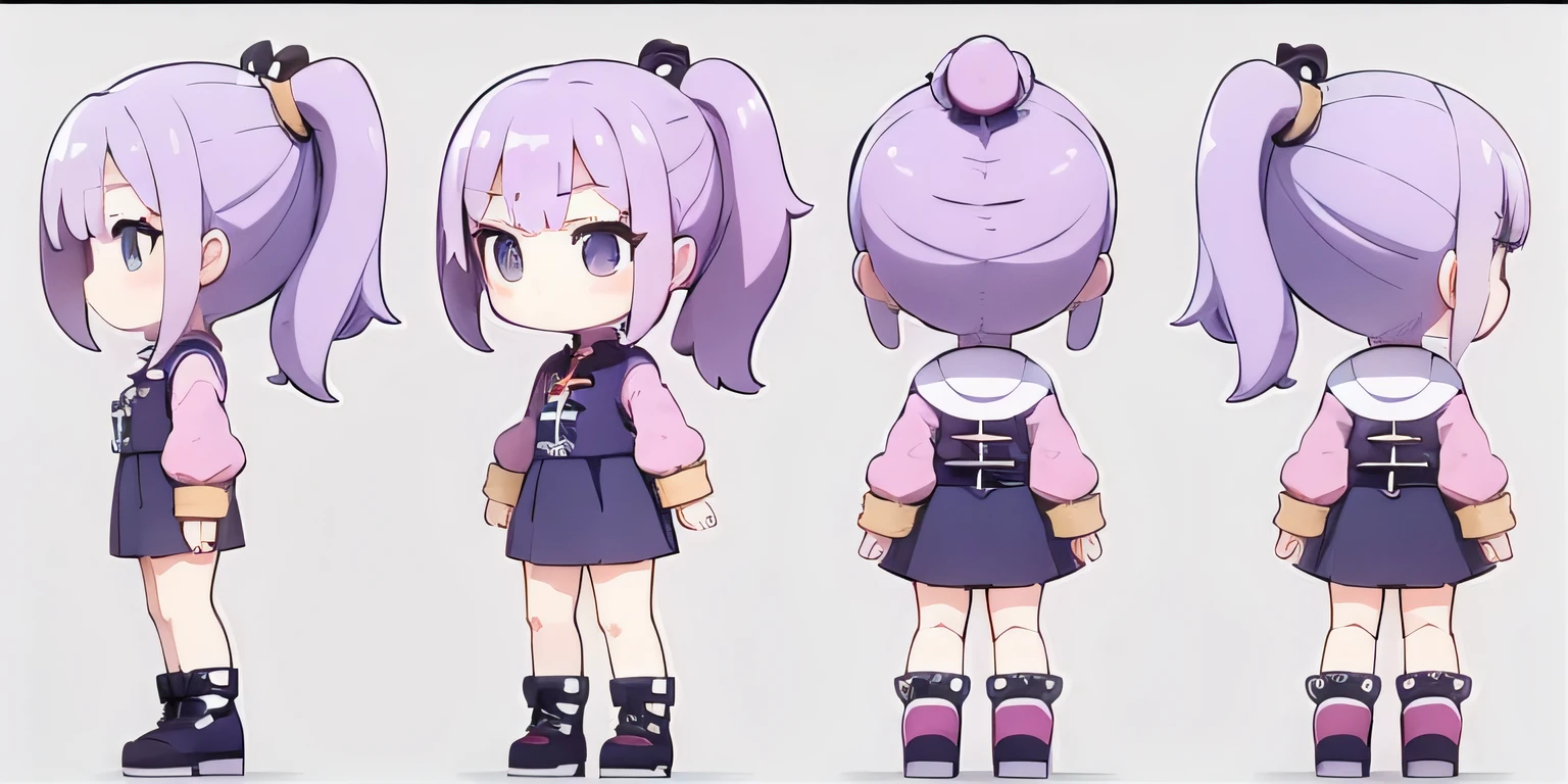 Close-up of cartoon characters with different hairstyles, anime moe art style, cute character, Stylized anime, Anime Stylization, anime visual of a cute girl, small curvaceous loli, small loli girl, anime style character, anime figure, Flat anime style, Anime character design, Ayaka Genshin impact, high quality character design, anime styled 3d