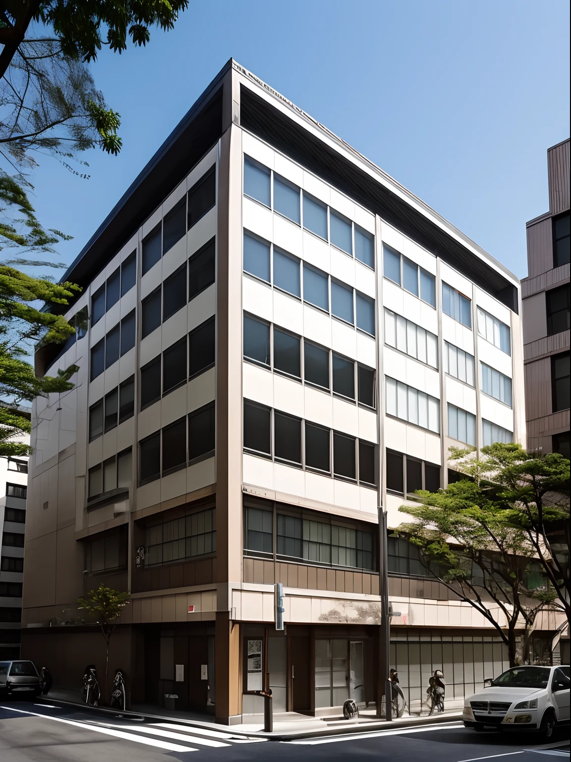 Tokyo, tenant building, cram school, urban