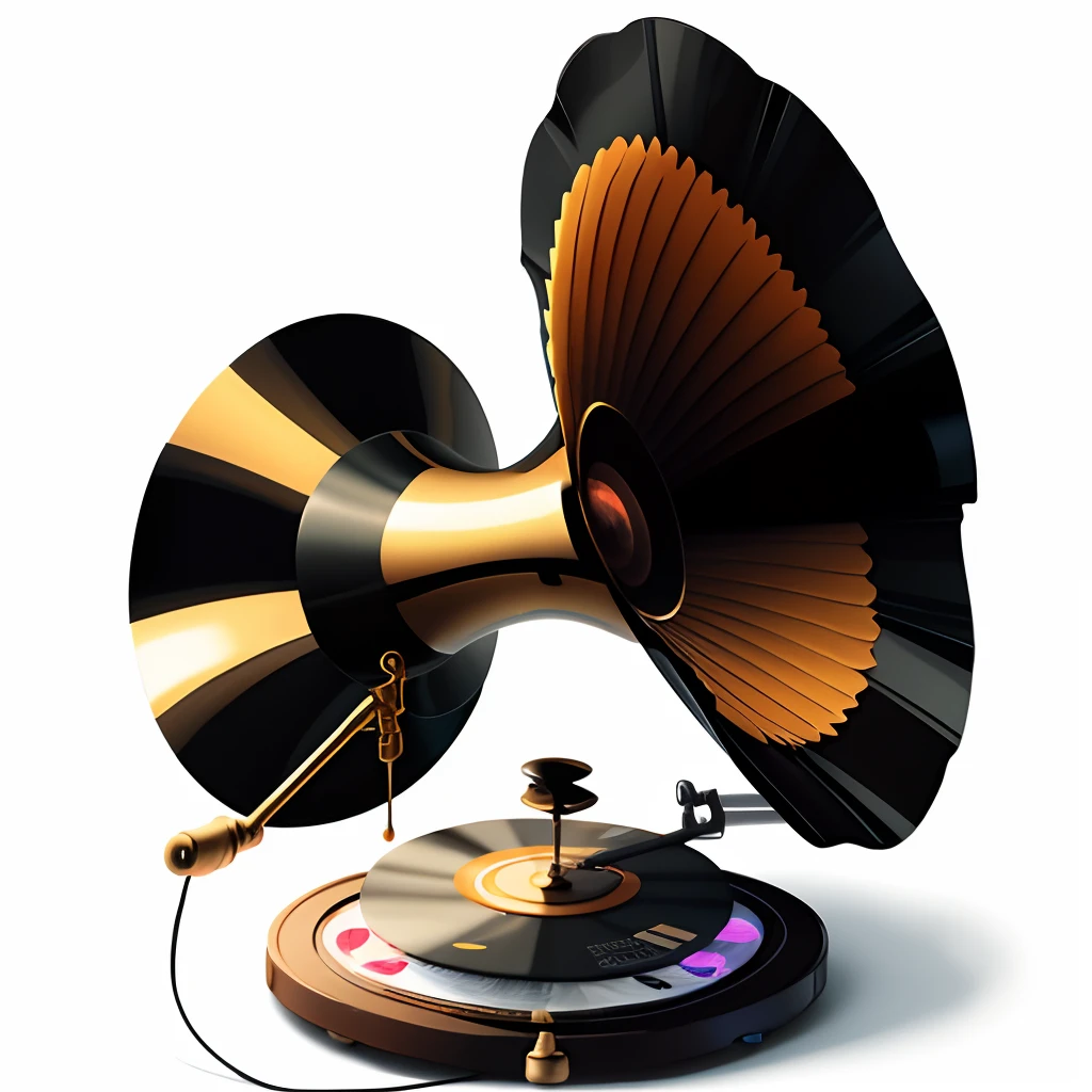 Gramophone disk vector png
