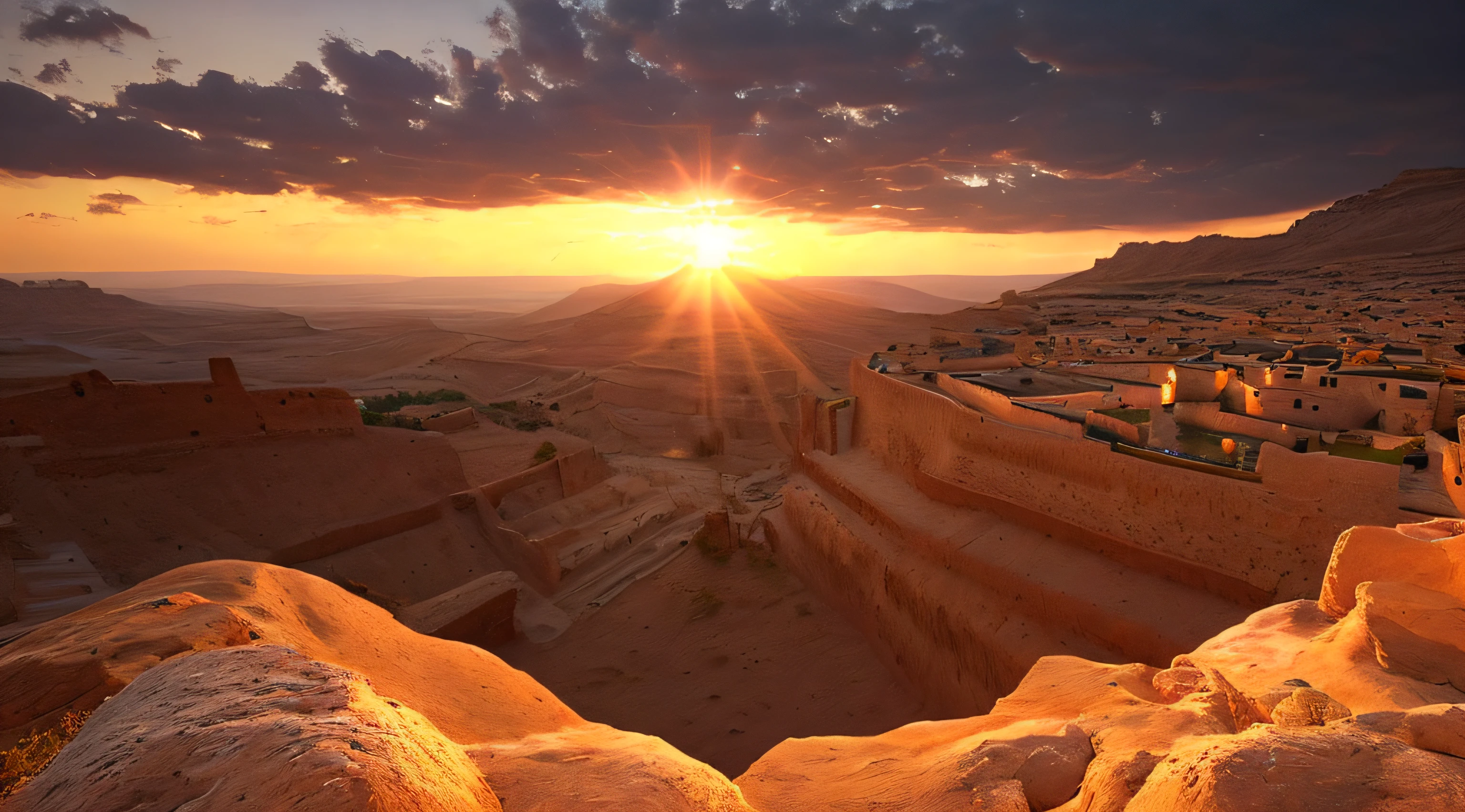 Ancient Israel、1st century、(((evening)))、(((Beautiful fantastic scenery)))、in 8K、Raw photography、top-quality、masterpiece:1.5、ultra-lightweighthigh-resolution、Photorealsitic:1.5、ciinematic light、soft volumetric lighting:1.5、realisitic、Photorealsitic:1、Detailed skin、profetional lighting、a picture、foco nítido、detaileds、profetional lighting、photon maping、detailed and intricate environment、ighly detailed、top-quality、Artistic photography、photorrealistic concept art、soft natural volumetric cinematic perfect light、Midjourney、Detailed hand、