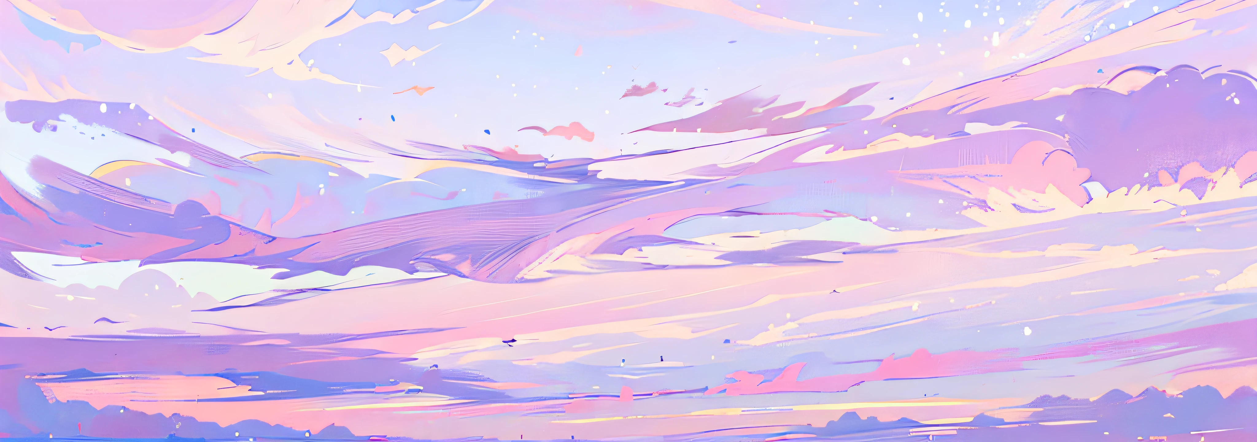 ((Best quality, 8K, Masterpiece: 1.3)), Pink and white clouds and stars in the sky, Fluffy pink-purple anime clouds, Soft pastel pink sky, aesthetic clouds in the sky, Fluffy and soft clouds,Pink sky, Dreamy clouds, dreamy sky, Anime Cloud, arte de fundo, mystic hue clouds, Purple beautiful sky, clouds mystic hue, soft sky, fantasy puffy sky, pink-sky, pretty clouds, background is heavenly