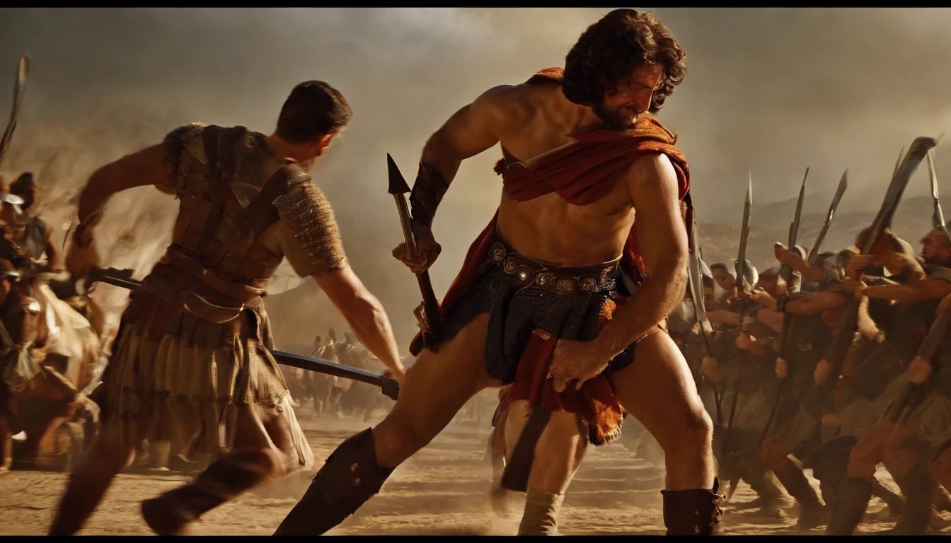 David killed Goliath with a sling and several soldiers