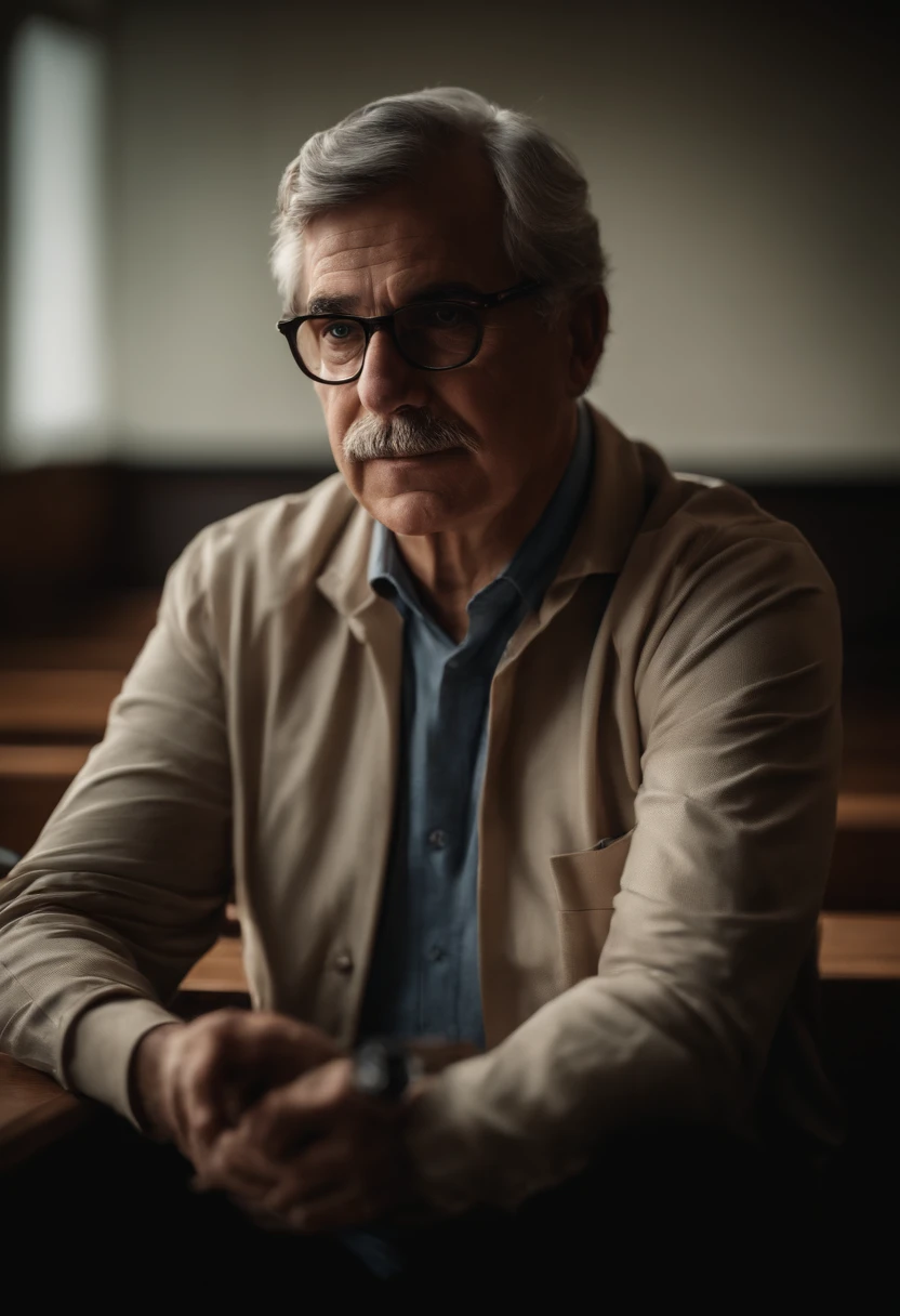 Retrato de um professor dando aula
