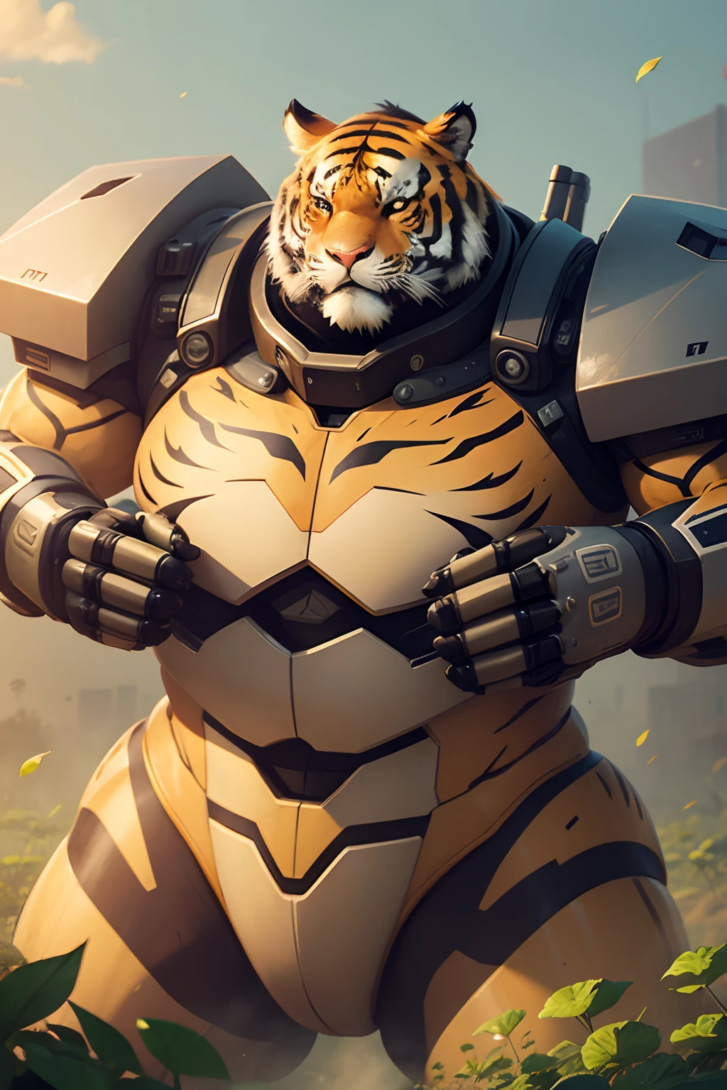 Mecha Tiger,fatness,sprout