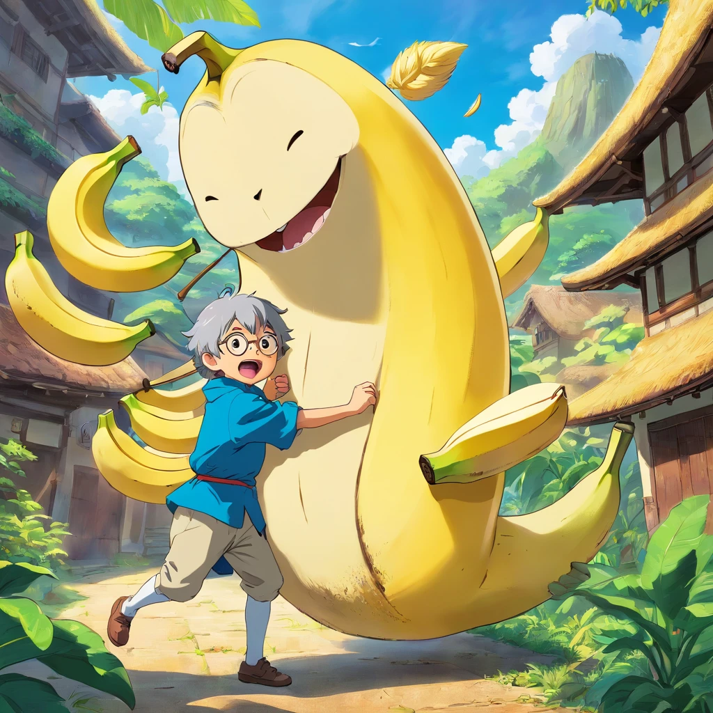fighting banana