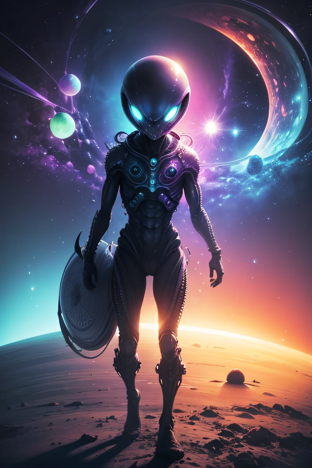 alien, psychedelic, universe