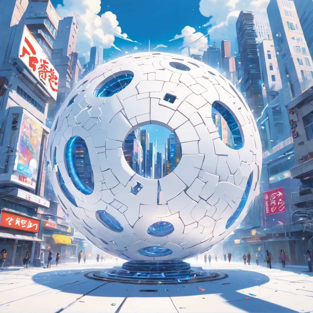 (popup book,White background:1.35),Postmodern Art Style,(abstracted:1.2)(penrose escher style spheres) made up of (cyberpunk city:1.2),turning into a (James Rosenquist,Roy Lichtenstein) style spheres,Inception,impossible geometric structure,Mobius ring,cyberpunk city entwined into sphere surface,Inflation,3 seconds after the BIG BANG & the Expanding multiverse,Dry ice,steam,cloud,Smoke column,smoke ring,