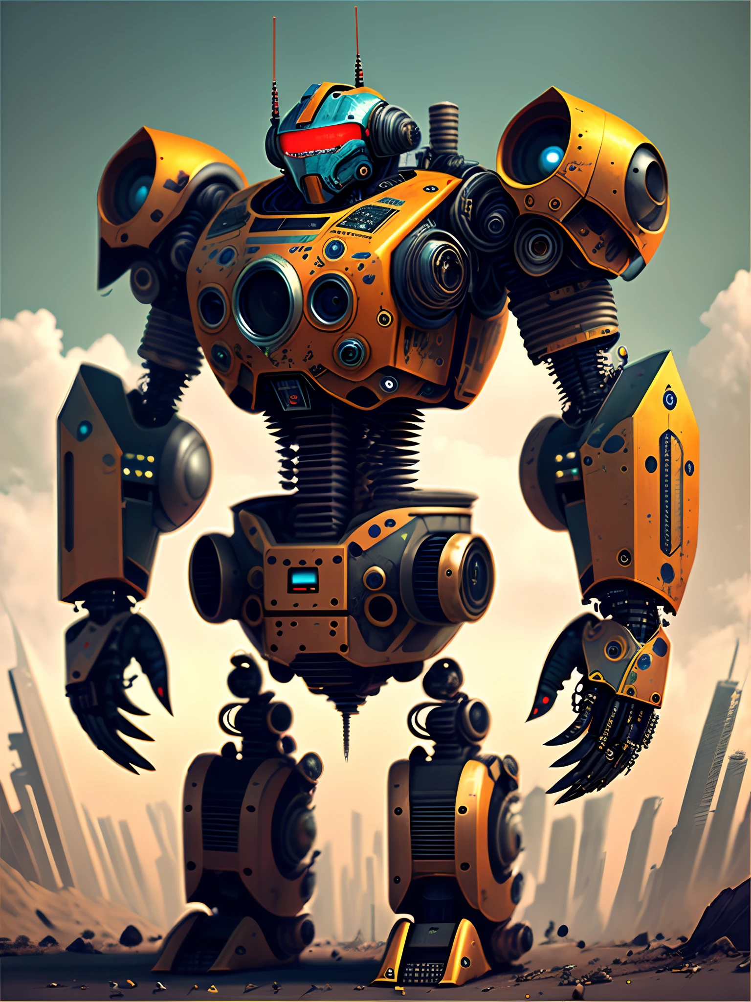 Robot cyberpunk