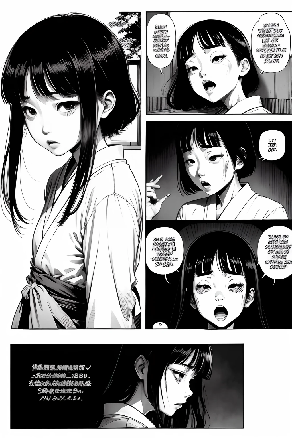 Japanese horror comic strip