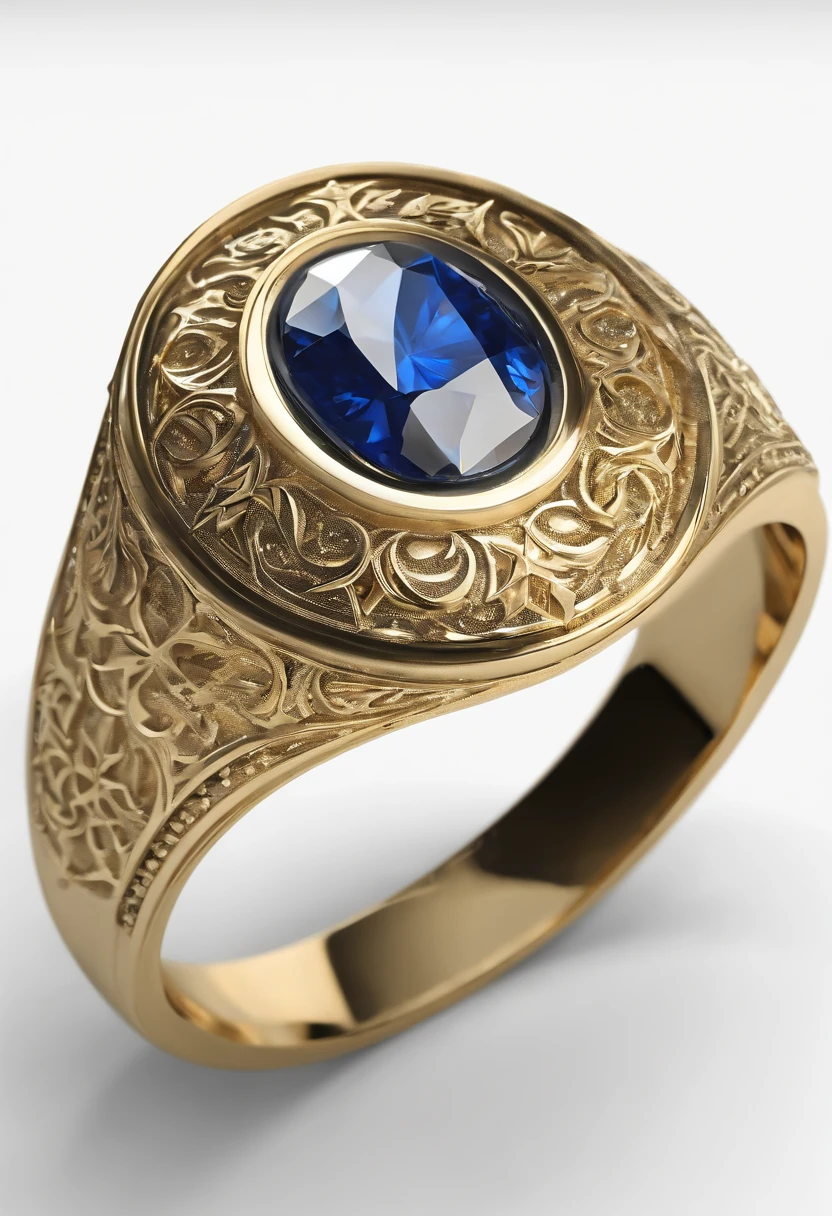 ((Commemorative ring design)),(Sparkling brass),Ring concept blueprint,Display display,(Engraved with a five-pointed star),(Bas-relief style)