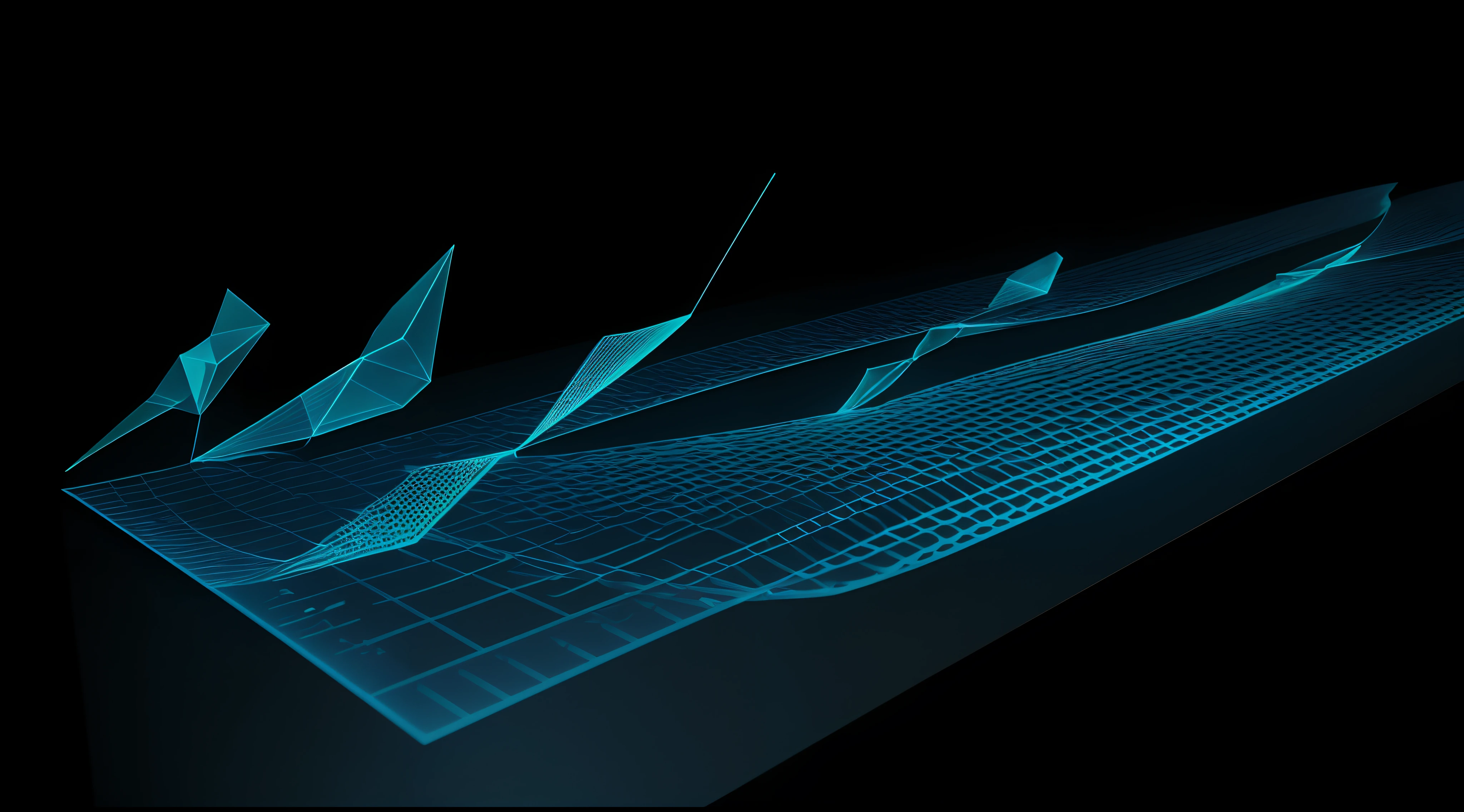 Engaging 3D visualization featuring stunning graphs、glinting