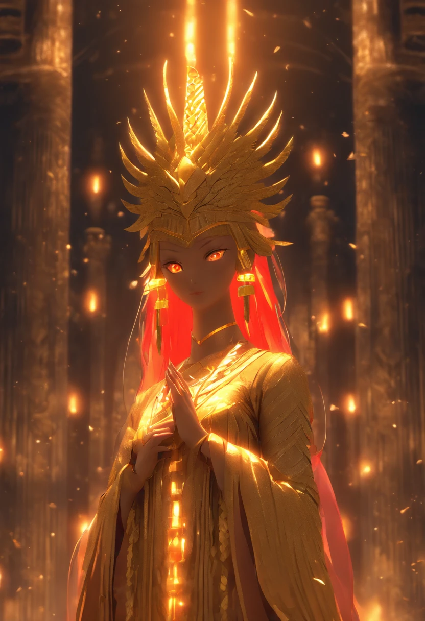 (((NINGAL))) best quality, ultra-high resolution, 4K detailed CG, masterpiece, The Goddess of Reed, Sumerian clothing, Sumerian mythology, ((STANDING POSE)), Sumerian painting, aesthetic, screen-centered
