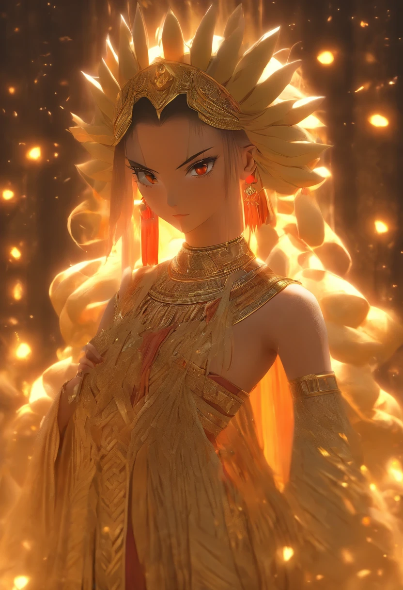 (((NINGAL))) best quality, ultra-high resolution, 4K detailed CG, masterpiece, The Goddess of Reed, Sumerian clothing, Sumerian mythology, ((STANDING POSE)), Sumerian painting, aesthetic, screen-centered