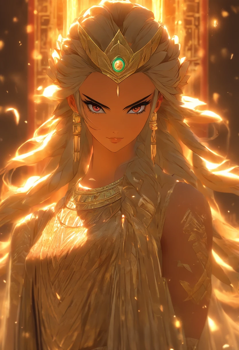 (((NINGAL))) best quality, ultra-high resolution, 4K detailed CG, masterpiece, The Goddess of Reed, Sumerian clothing, Sumerian mythology, ((STANDING POSE)), Sumerian painting, aesthetic, screen-centered