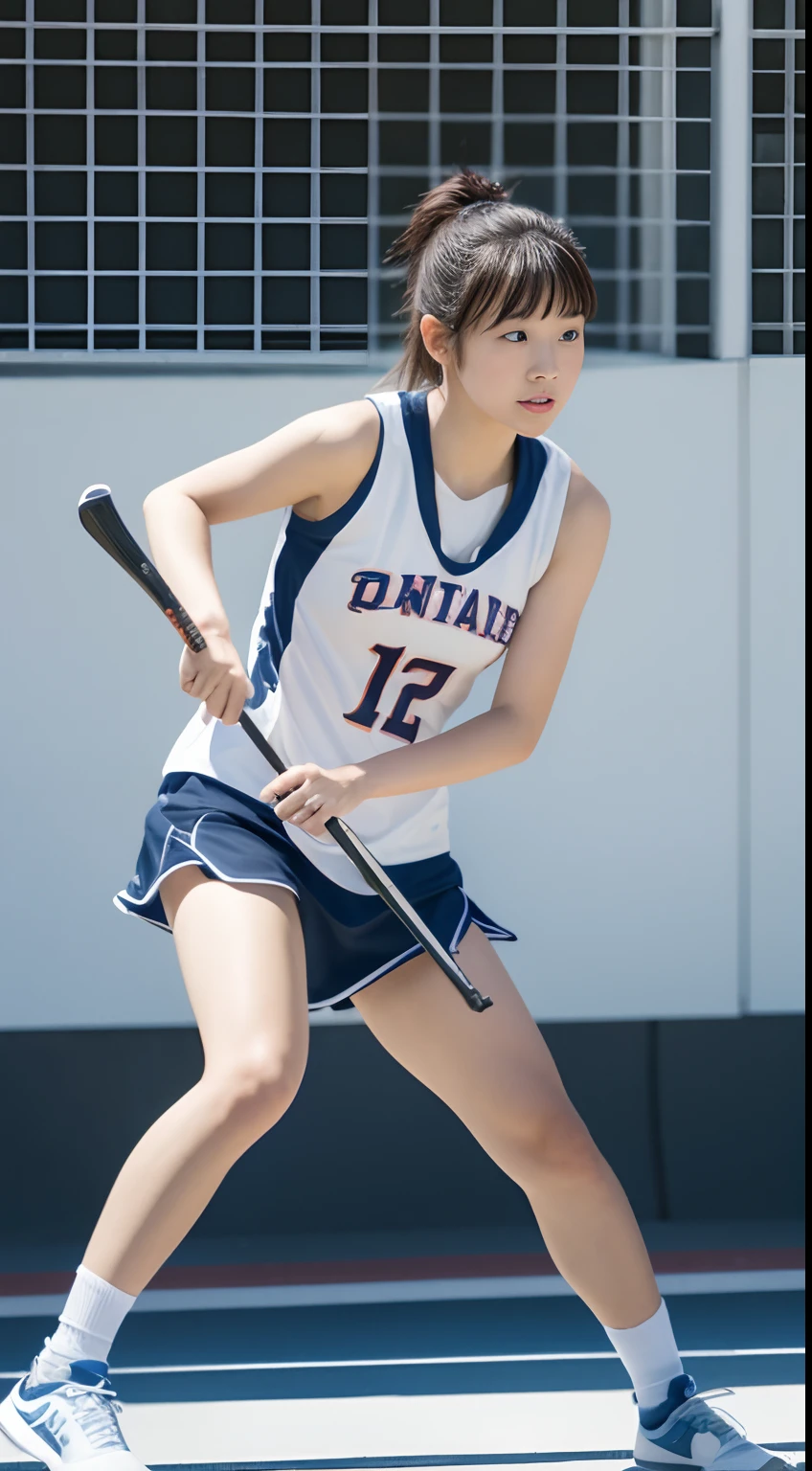 japanese very cute lady playing lacrosse on the school gymnasium,20,enter the whole body,RAW photo,women's athletics wear,face shadow,best quality,realistic, photo-realistic, best quality ,masterpiece,an extremely delicate and beautiful,very realistic,extremely detailed,2k wallpaper, Amazing, finely detail, 8k wallpaper,huge filesize , ultra-detailed, highres, extremely detailed,realistic, 8K, Ultra-High Definition, highest quality, ultra high resolution, (realistic:1.4), High quality texture