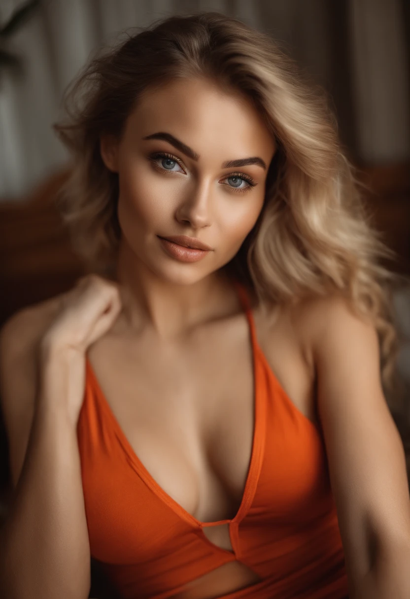Woman in tank top and matching panties, fille sexy aux yeux bleus, portrait de Sophie Mudd, Portrait de Korina Cope, cheveux blonds et grands yeux, selfie of a young woman, Son maquillage, maquillage naturel, Look directly into the camera, Visages avec artgrammes, Maquillage subtil, Superbes photos du corps entier, dans la chambre, gros seins pleins, une Blonde, Latin, gymnase, beach background