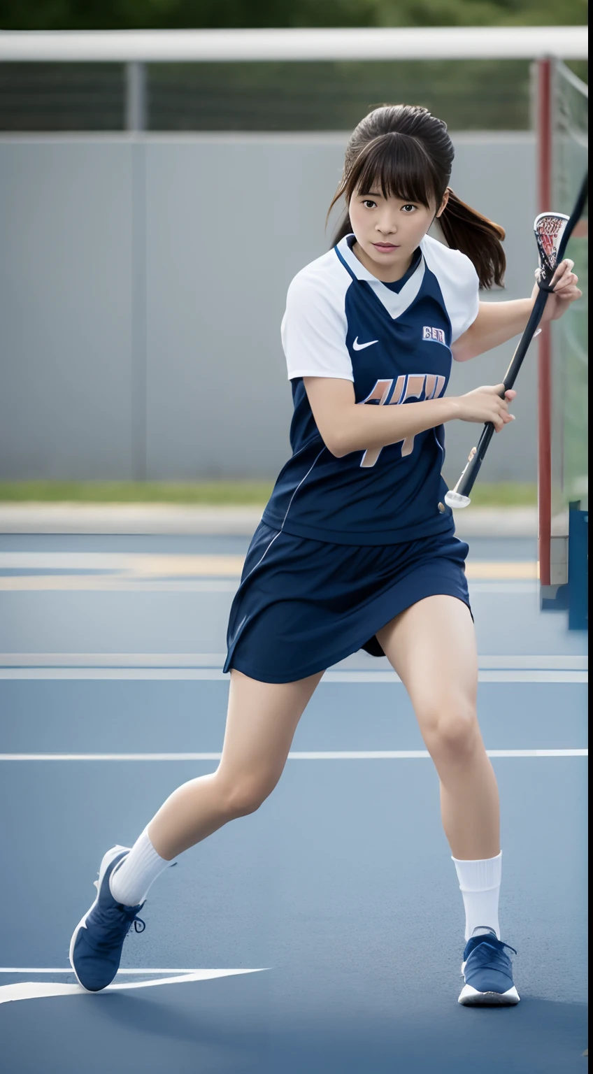 japanese very cute lady playing lacrosse on the school gymnasium, face shadow,age20,enter the whole body,RAW photo,women's athletics wear,face shadow,best quality,realistic, photo-realistic, best quality ,masterpiece,an extremely delicate and beautiful,very realistic,extremely detailed,2k wallpaper, Amazing, finely detail, 8k wallpaper,huge filesize , ultra-detailed, highres, extremely detailed,realistic, 8K, Ultra-High Definition, highest quality, ultra high resolution, (realistic:1.4), High quality texture