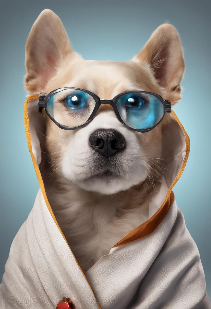 Pet doctor,Covered with blankets