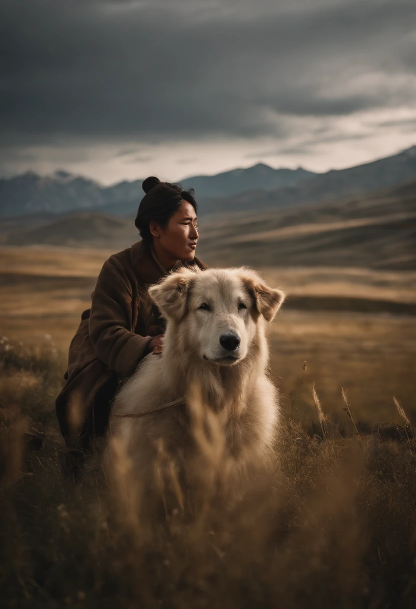 Altay, Xinjiang，High hills，grass field，tenten，shepherd