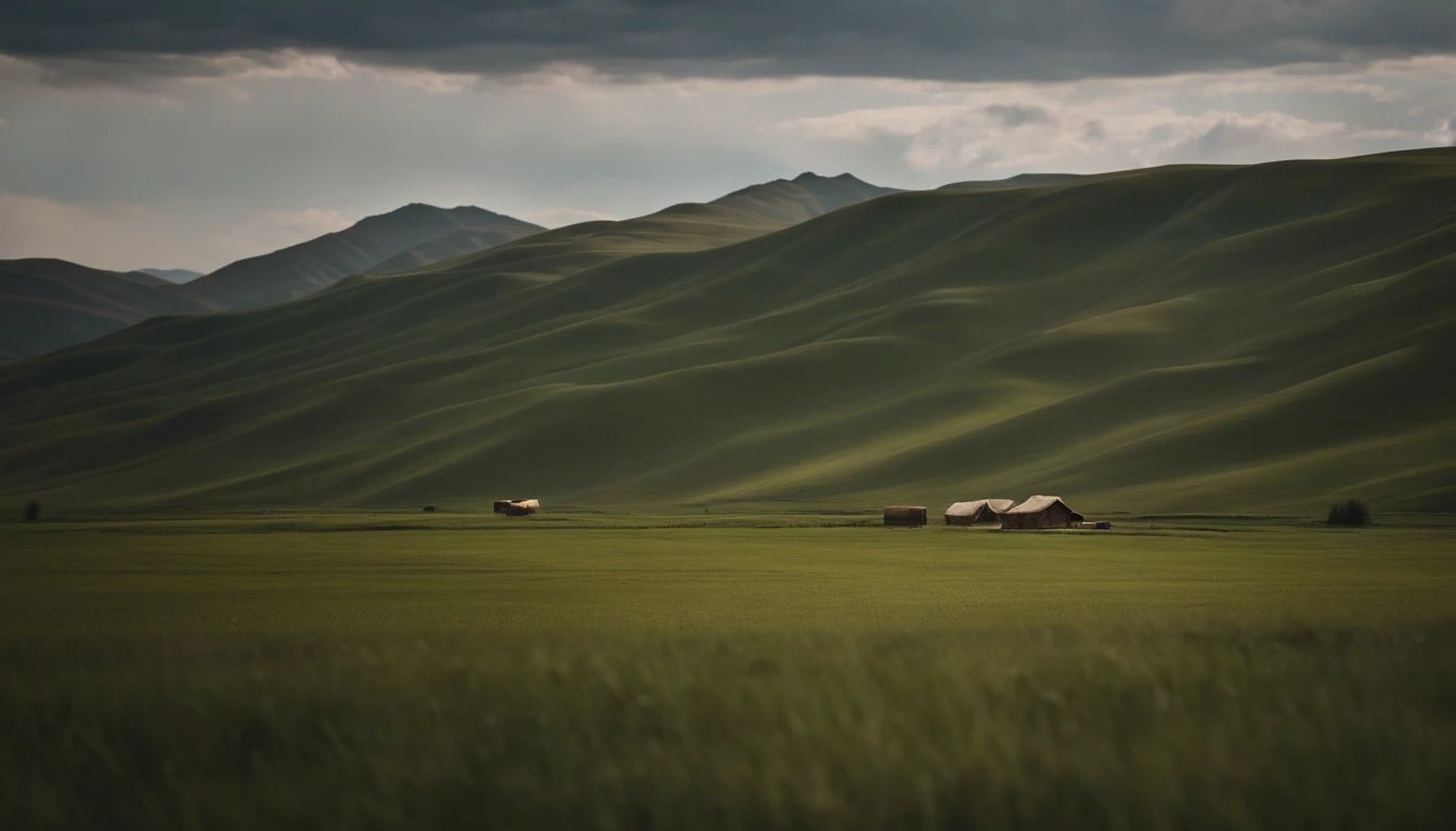 Altay, Xinjiang,High hills,grass field,tenten
