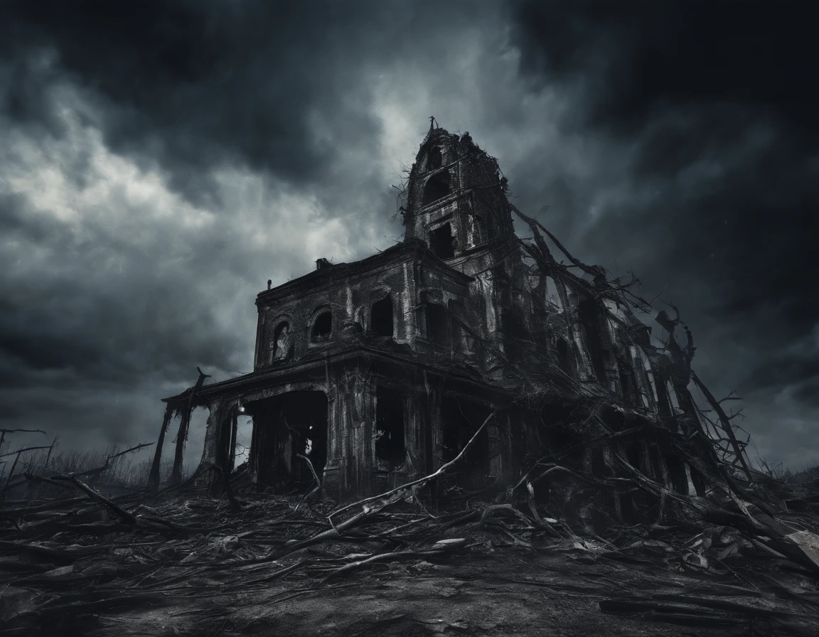 moody storm clouds, raining, photo realistic front view of thicc big breasts wonder woman in micro-bikini-thong costume oiled ass, cameltoe, dynamic pose, ready for action, attacked by tentacles. building collapse, fire smoke, low-angle shot, wide-angle shot, dramatic angle, extreme angle shot
