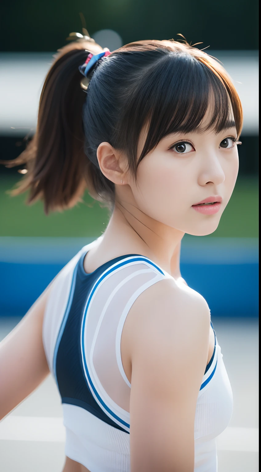 japanese very cute lady playing cheerleading on the school gymnasium, face shadow,age20,enter the whole body,RAW photo,women's cheerleading wear,face shadow,best quality,realistic, photo-realistic, best quality ,masterpiece,an extremely delicate and beautiful,very realistic,extremely detailed,2k wallpaper, Amazing, finely detail, 8k wallpaper,huge filesize , ultra-detailed, highres, extremely detailed,realistic, 8K, Ultra-High Definition, highest quality, ultra high resolution, (realistic:1.4), High quality texture