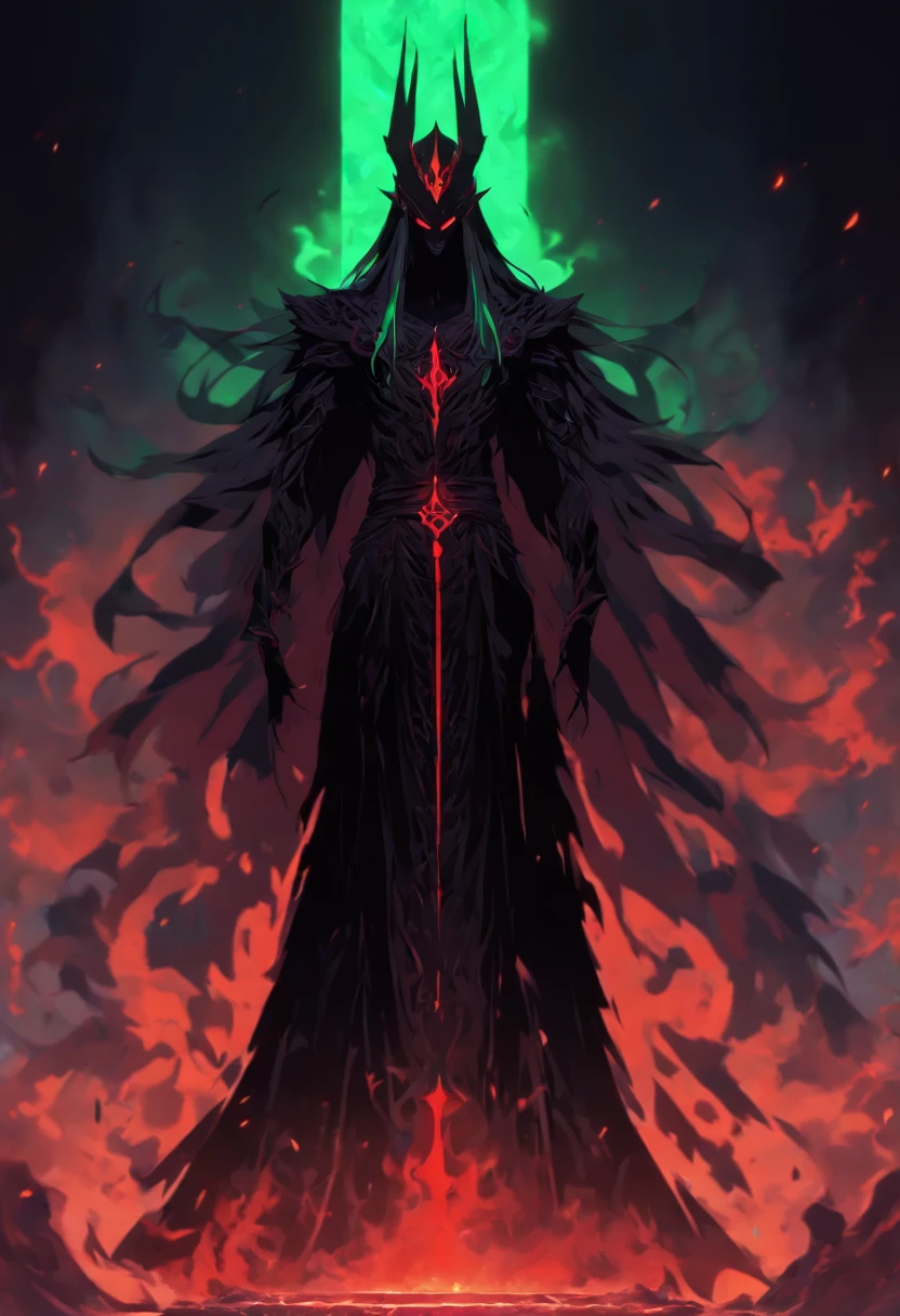 (((NERGAL))) best quality, ultra-high resolution, 4K detailed CG, masterpiece,The God of Death, Sumerian clothing, Sumerian mythology, ((STANDING POSE)), Sumerian painting, aesthetic, screen-centered