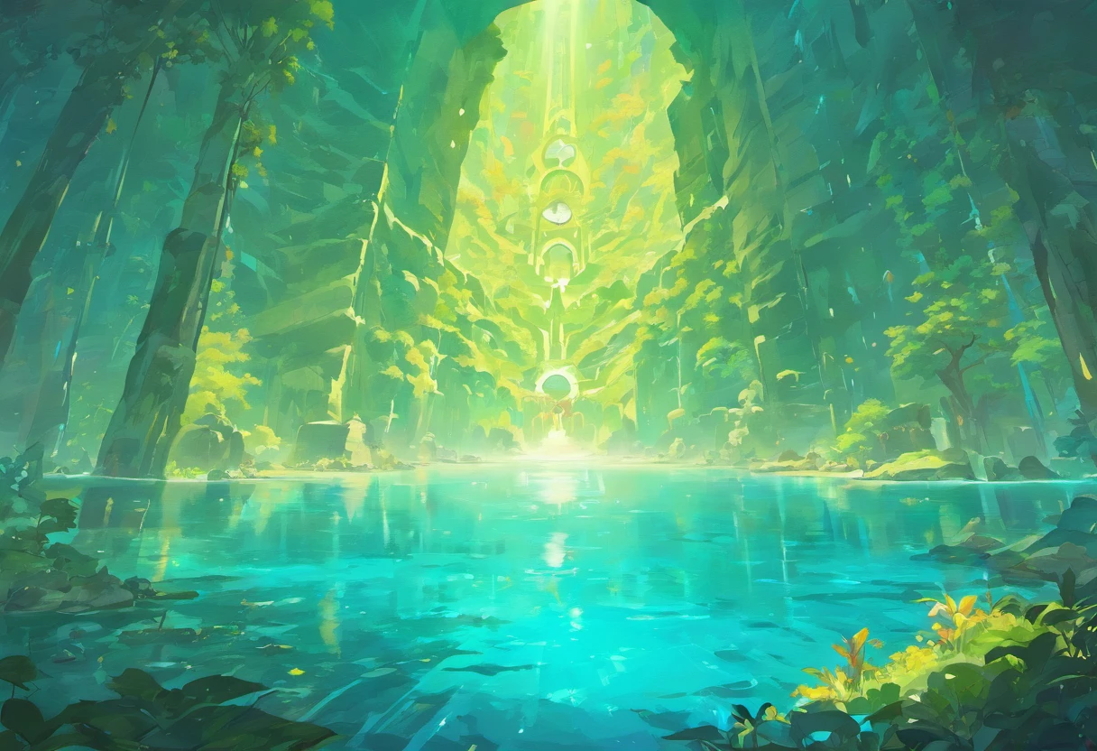 Game map,highly detailed map,Detailed map, height map,World map、Map of the Ise Sea、Kingdom map、Otherworldly adventure、k hd、Meticulous、Ground view、Propagate upwards,Pixel art, Aerial waterfall, Water element area,There is a flat surface under the waterfall,Between the two roads is the lake,Sparkling crystals grow by the lake