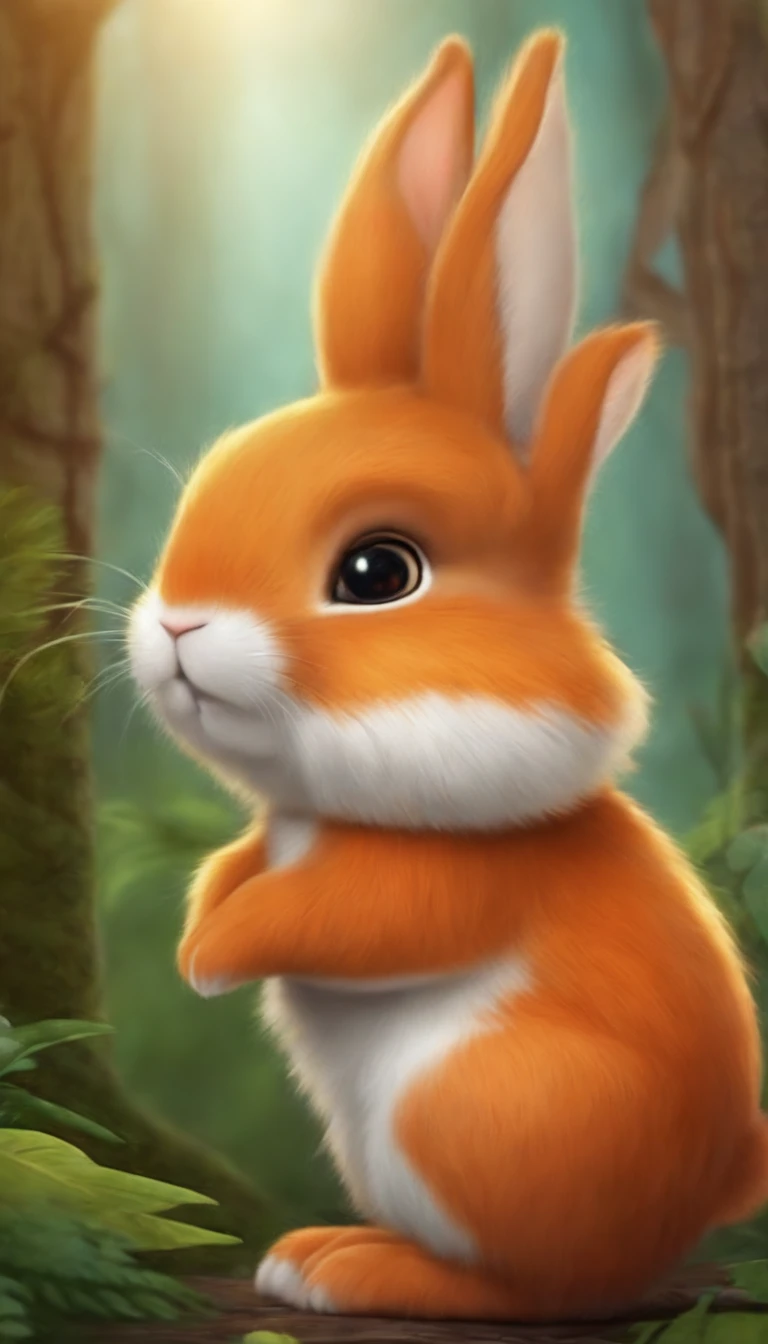 Adorable creatures,Similar to a rabbit and carrot mix, Adorable, Cute, Furry, Fluffy, forest, Usada Pekora