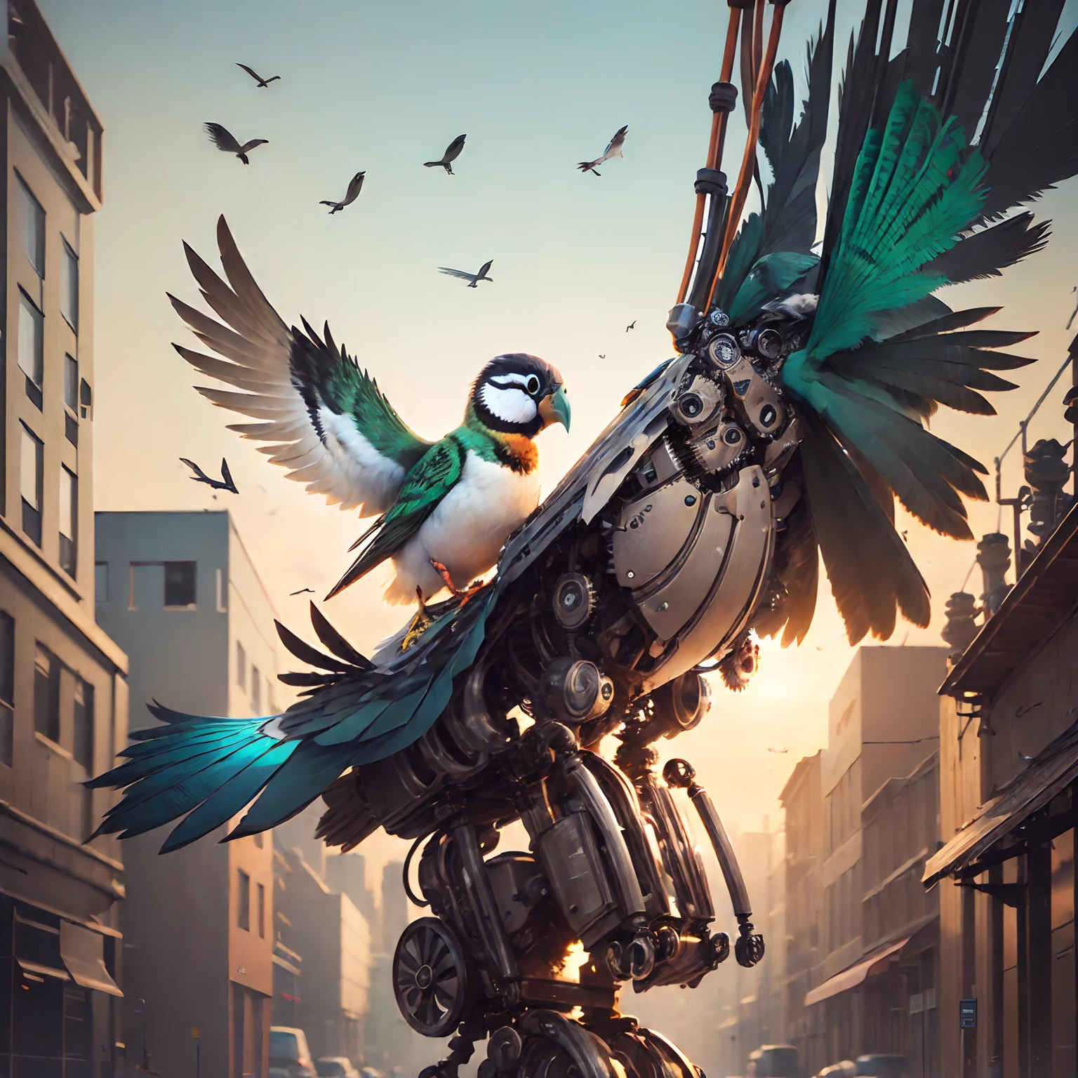 (Mechanical bird:1.8)