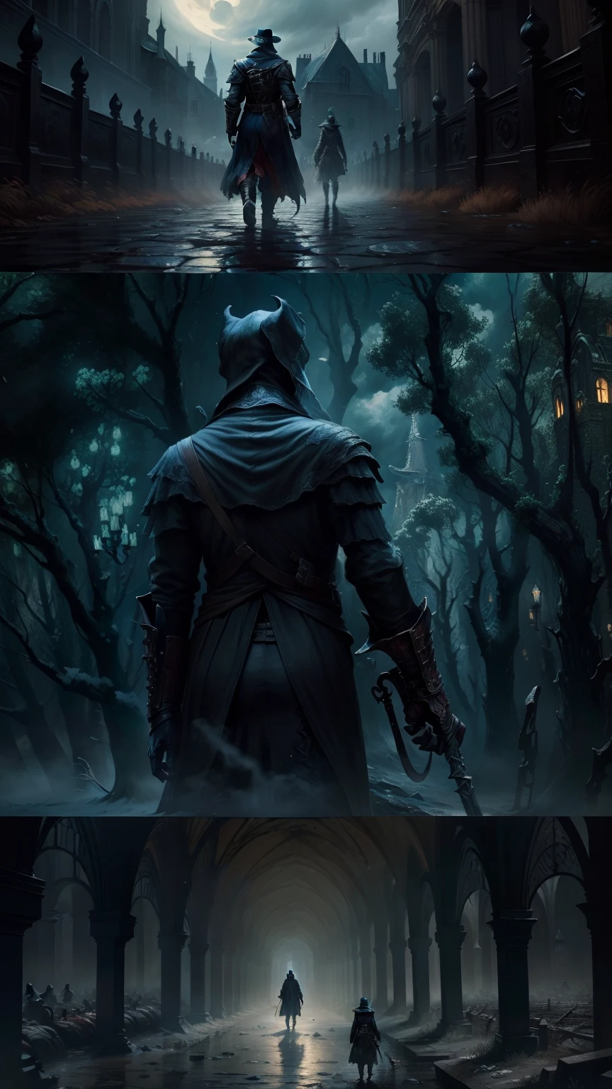 Bloodborne game, van gogh style