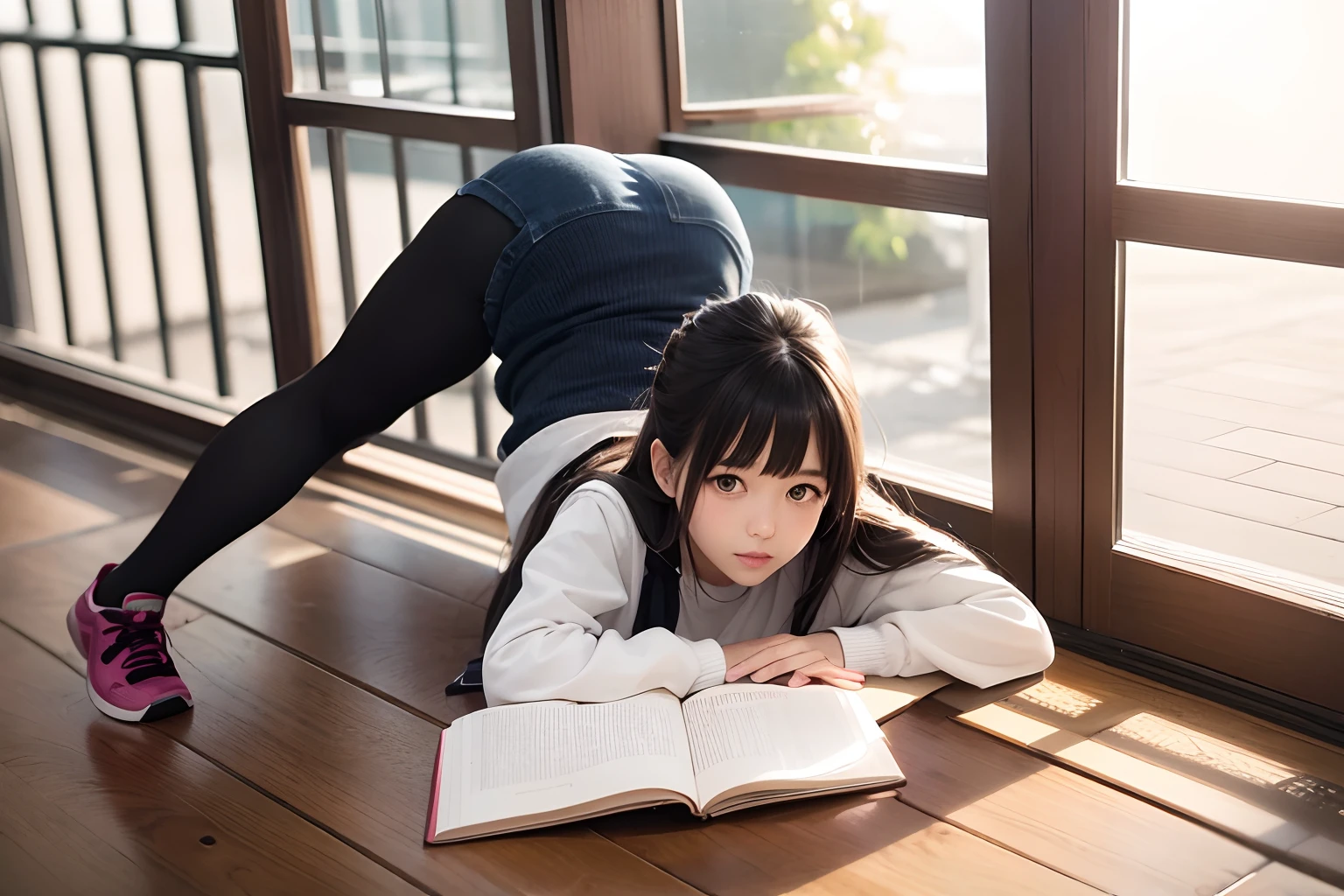 1girl in, Full body、17 age、student clothes