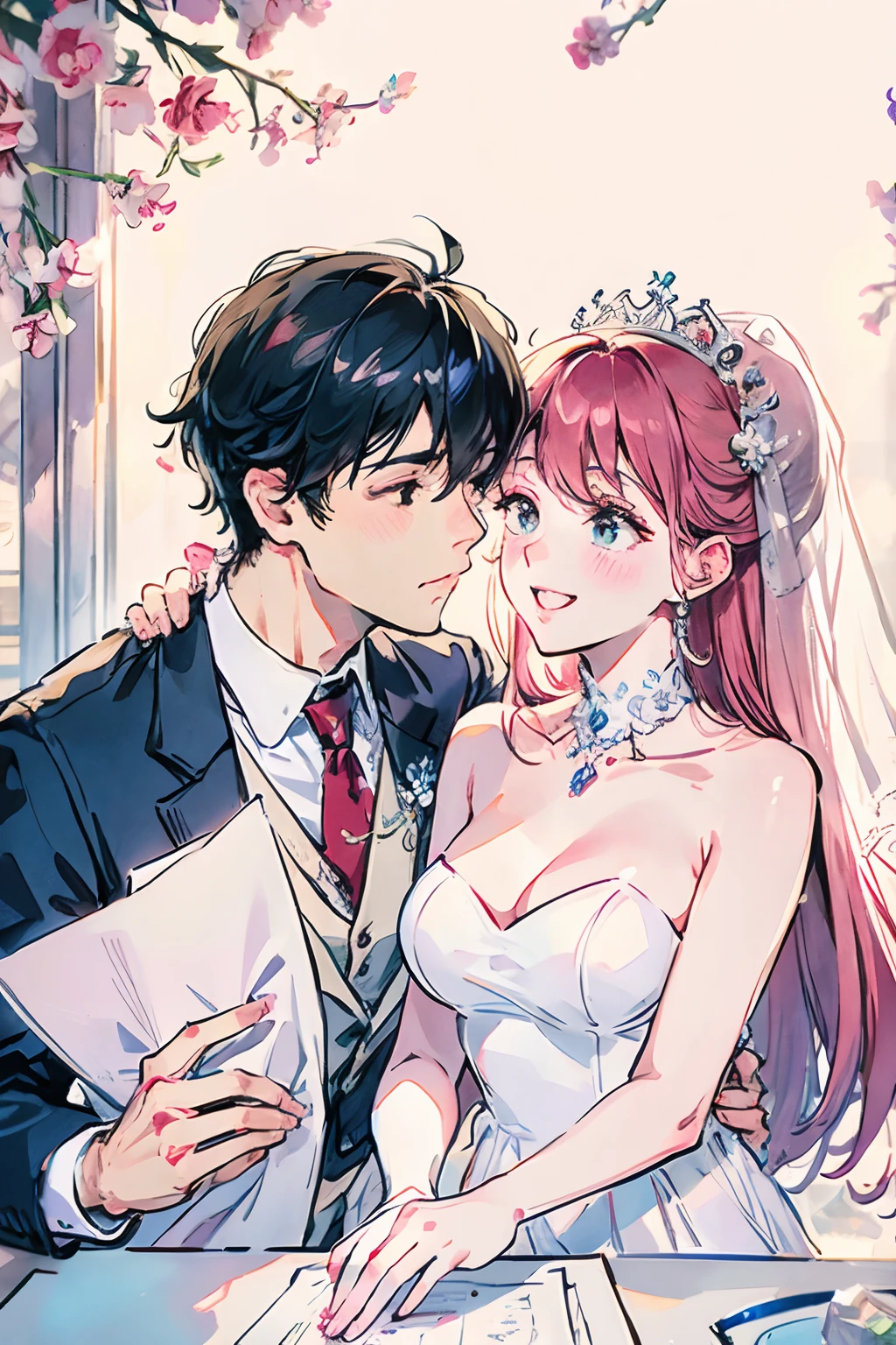 happy married couple