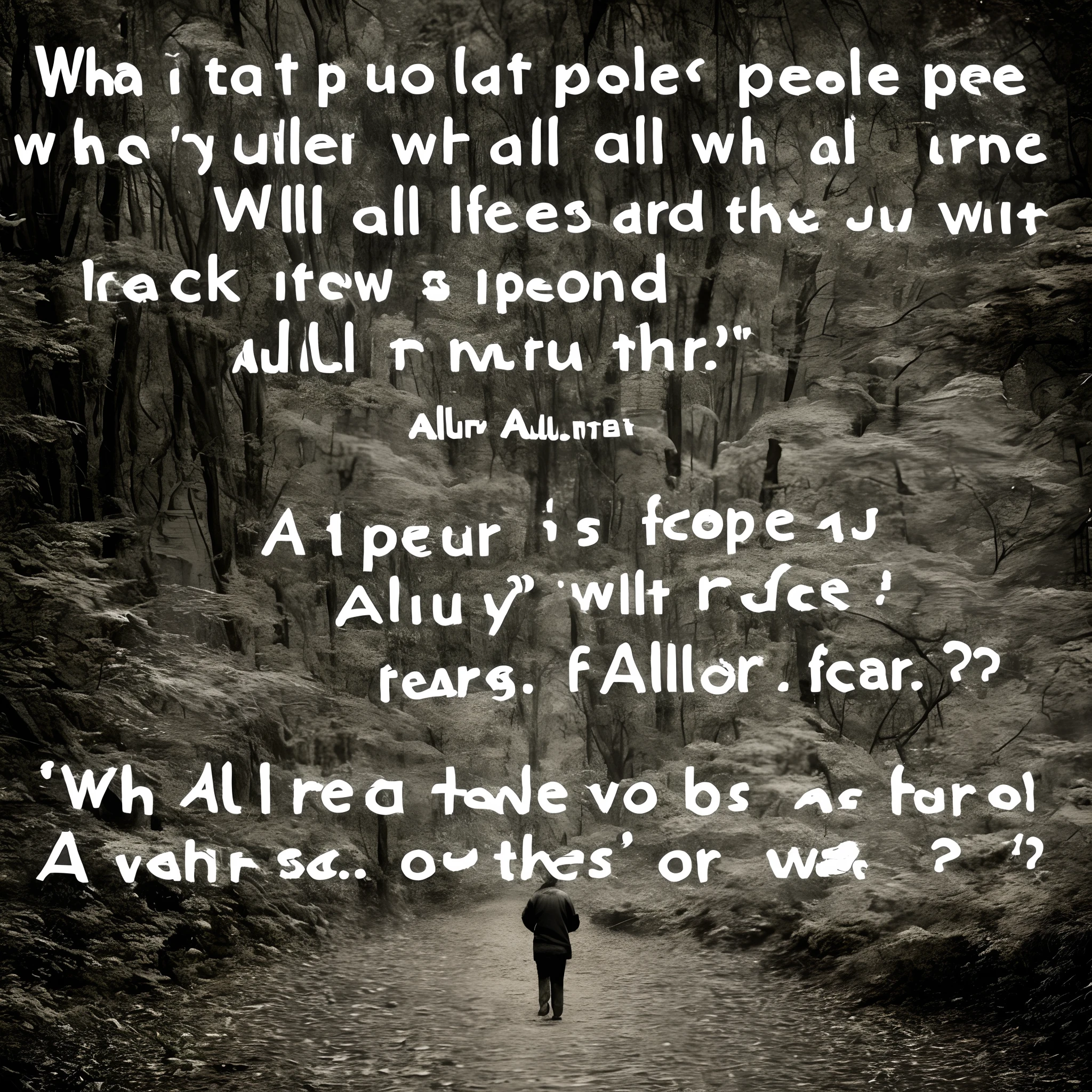 What allures people to fear?