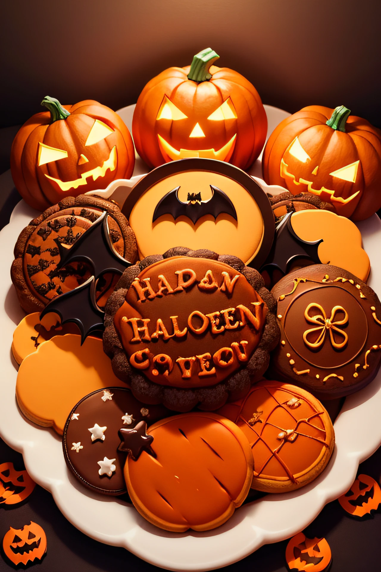 halloween , cookies, gingerbread, halloween pattern ginderbread, bat, pumpkin,