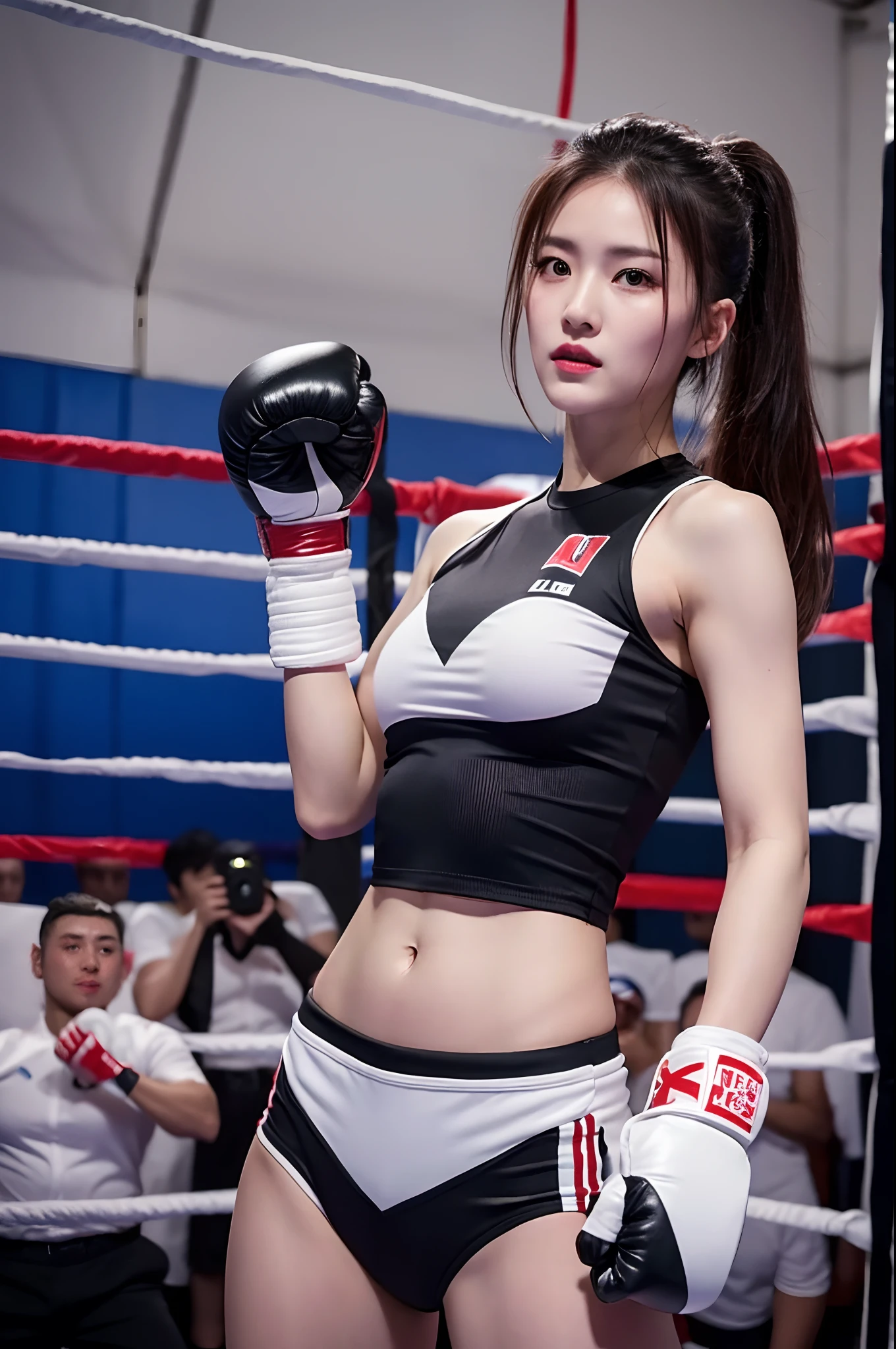 Chinese boxing、China dress、girl、Miniskirt