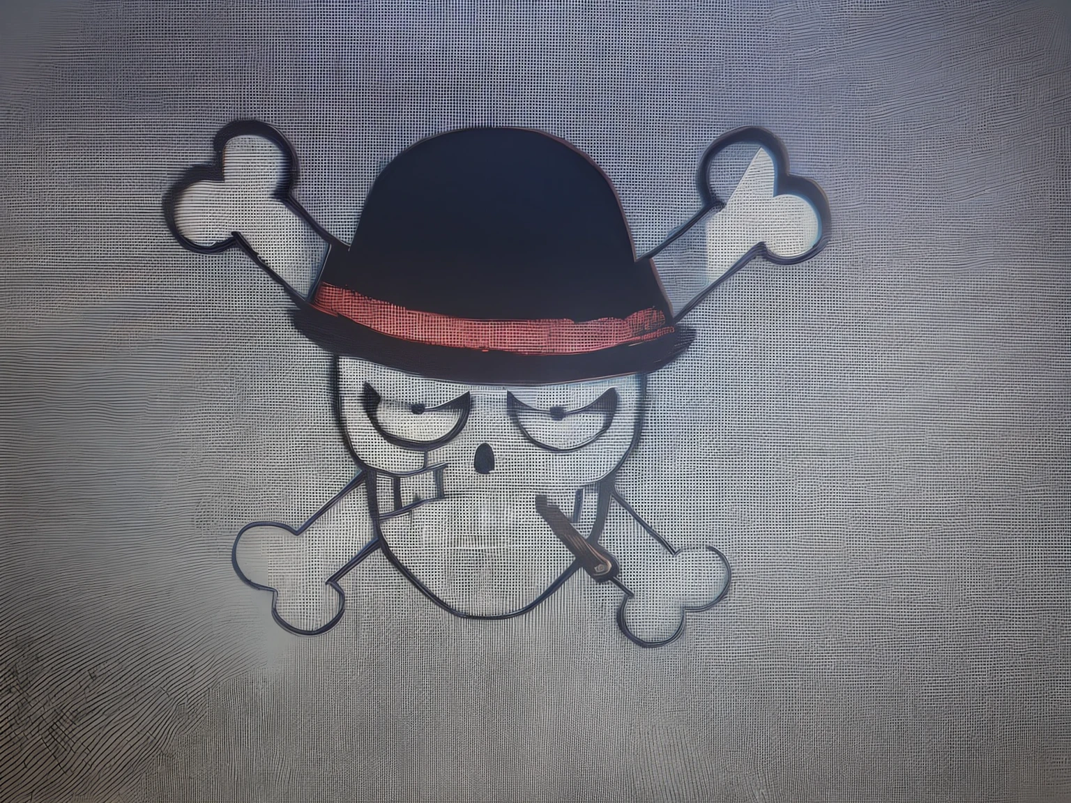 Desenho, melhorado estilo one piece, Jolly Roger