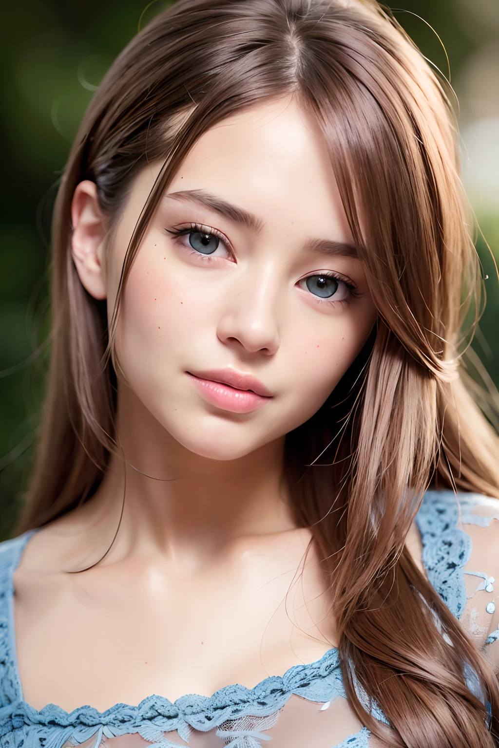 (realistic, photo-realistic:1.37),(8k, RAW photo, best quality, masterpiece:1.2), cute, ultra-detailed,heart-shaped pupils,physically-based rendering, ultra high res, kodakvision color, shot on Arricam LT Camera, bokeh, sharp focus,
looking at viewer,photorealistic,realistic, solo, photorealistic, best quality,extremely detailed face,extremely detailed eyes and face, beautiful detailed eyes,absurdres, incredibly absurdres,haunting smile,Messy hair, floating hair, ,