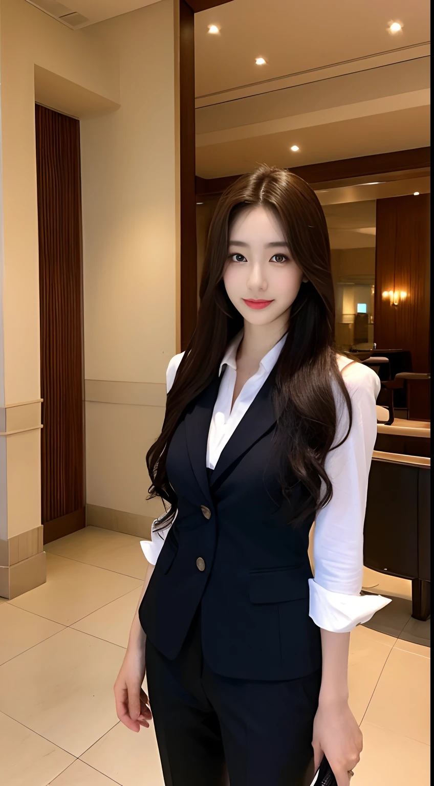 Tall and slender beauty、Beauty in suits、Colossal tits、undershirt、Cool beauty、Career woman、Japan beauties、modeled、tiese,Hotel lobby