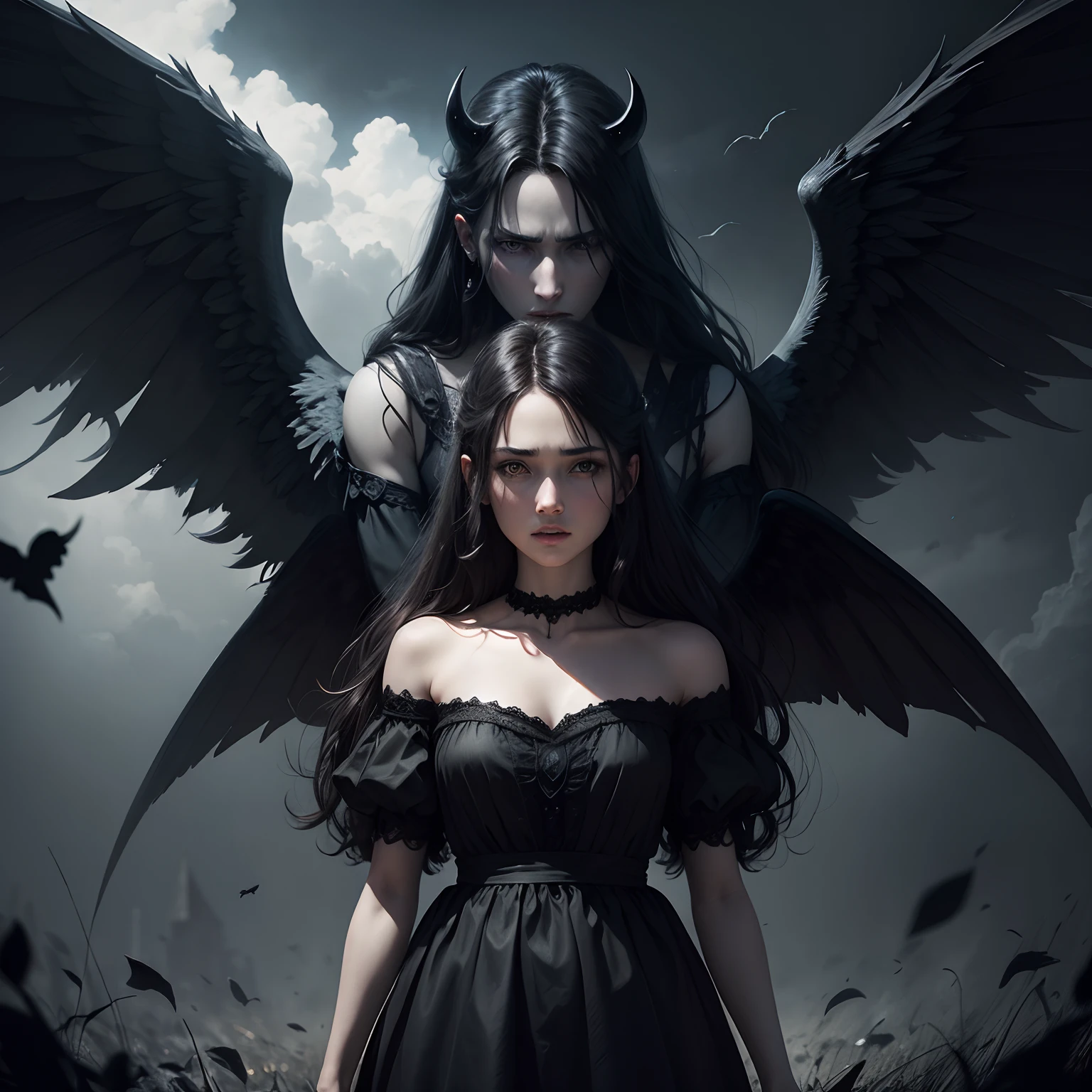 Supernatural, Darkness and Fear, angels and demons, Black Night