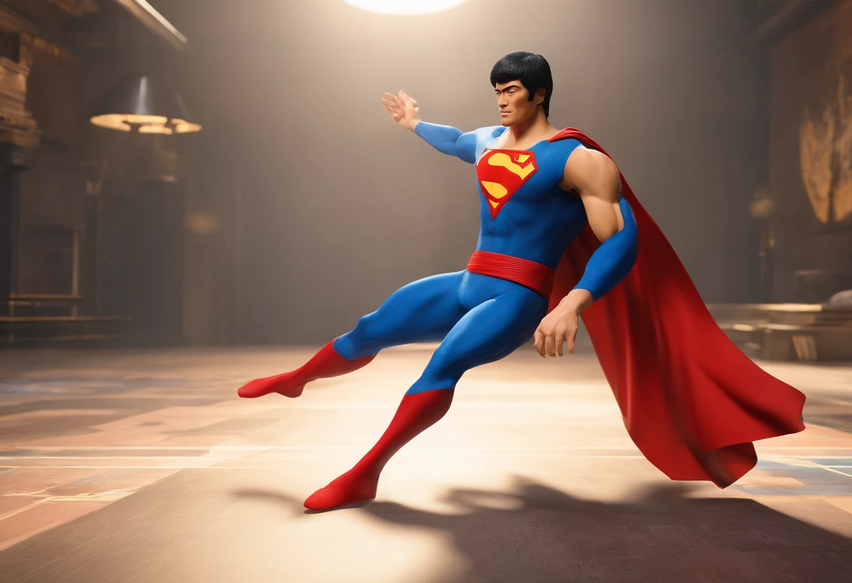 Brucelee becomes superman