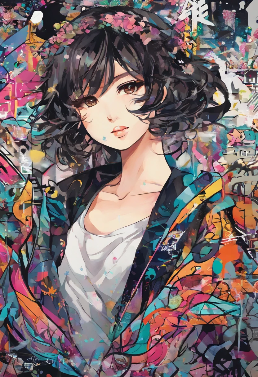 japanes, ((1girl in:1.5)), beauitful face, (Lifelike face), (A dark-haired, short-hair:1.3), Beautiful hairstyle, realisticeyes, Eyes in Beautiful Details, 二重まぶた、(real looking skin), Beautiful skins, Smiling with a bright expression、Her eyes are shining、The corners of the mouth are raised、adolable,((Soio))