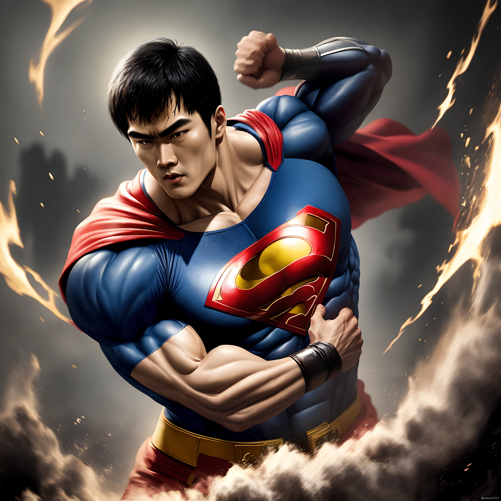 Brucelee becomes superman
