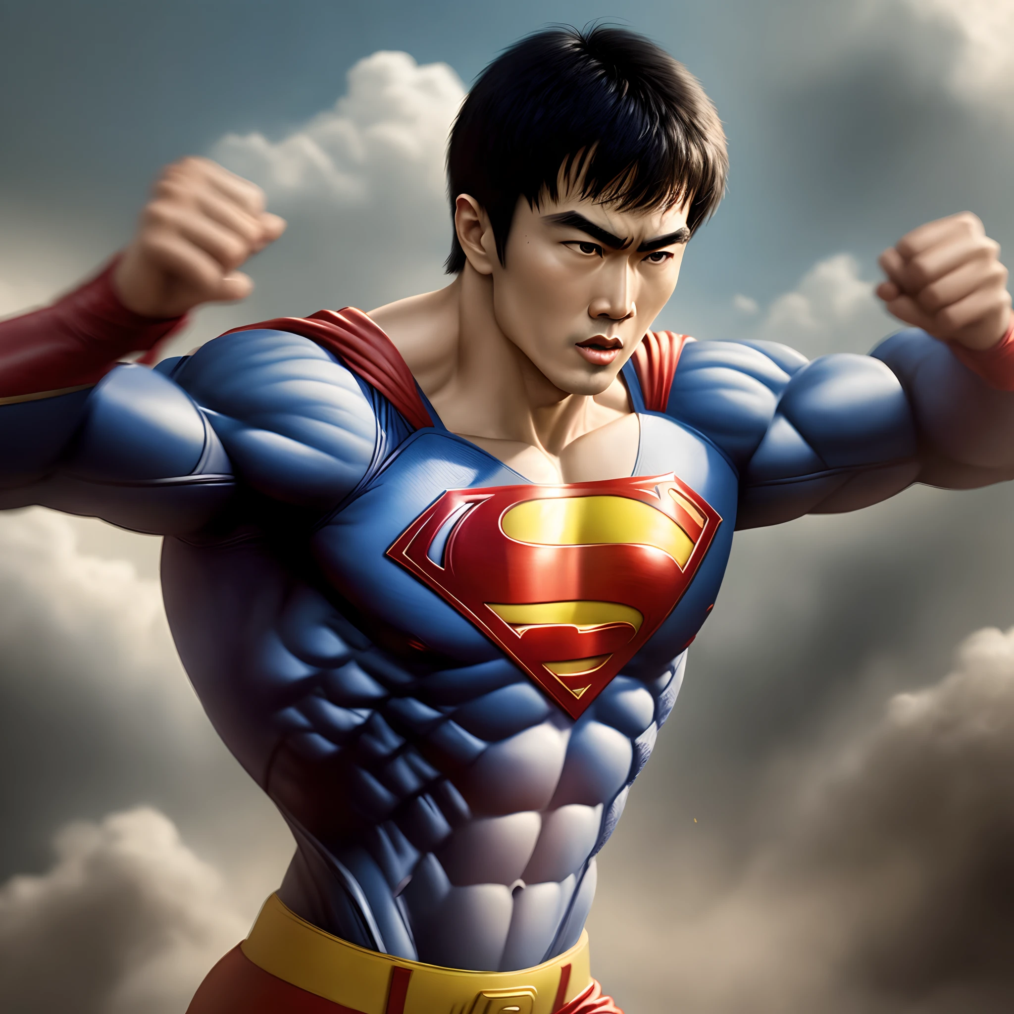 Brucelee becomes superman