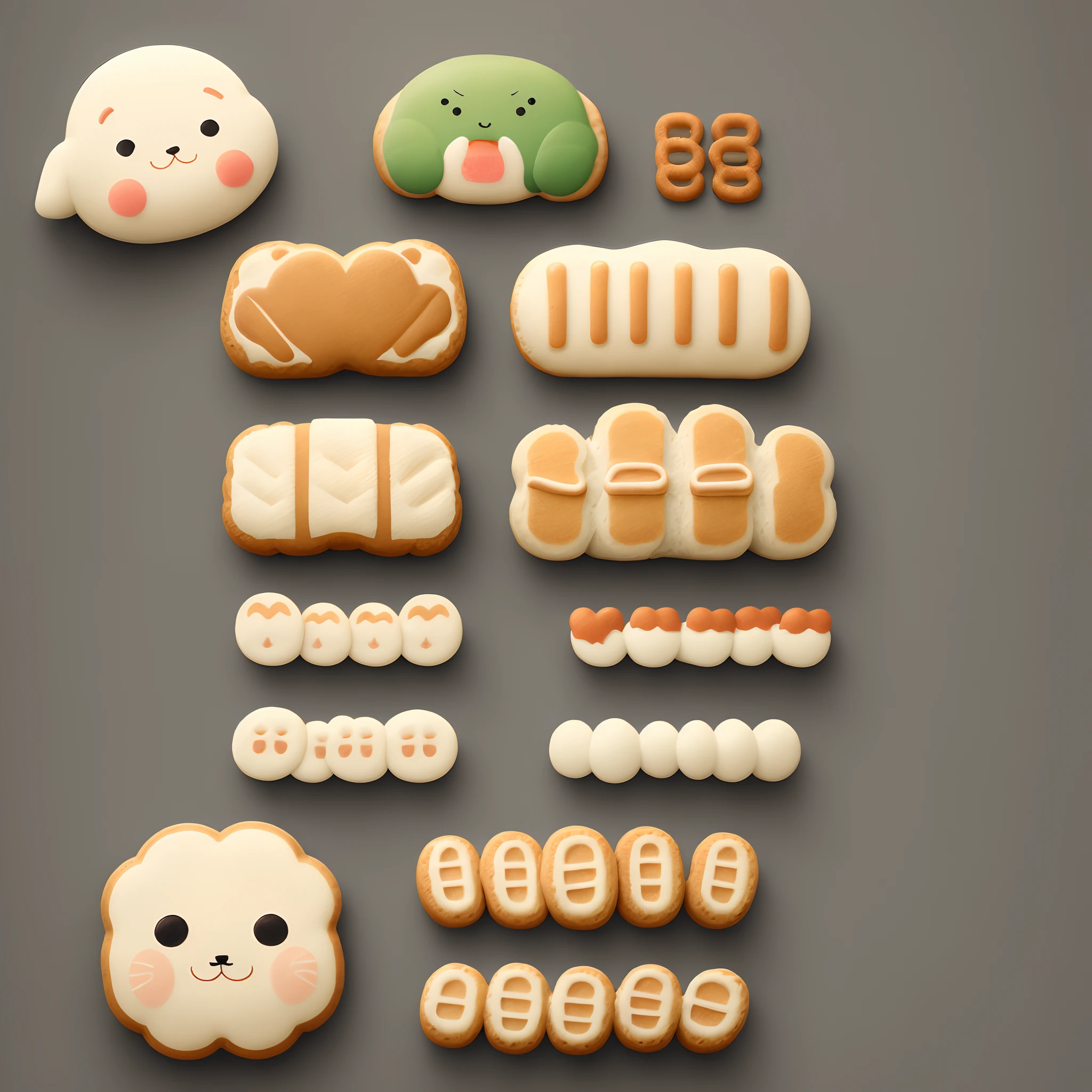 Cute Japanese bread simple wallpeper