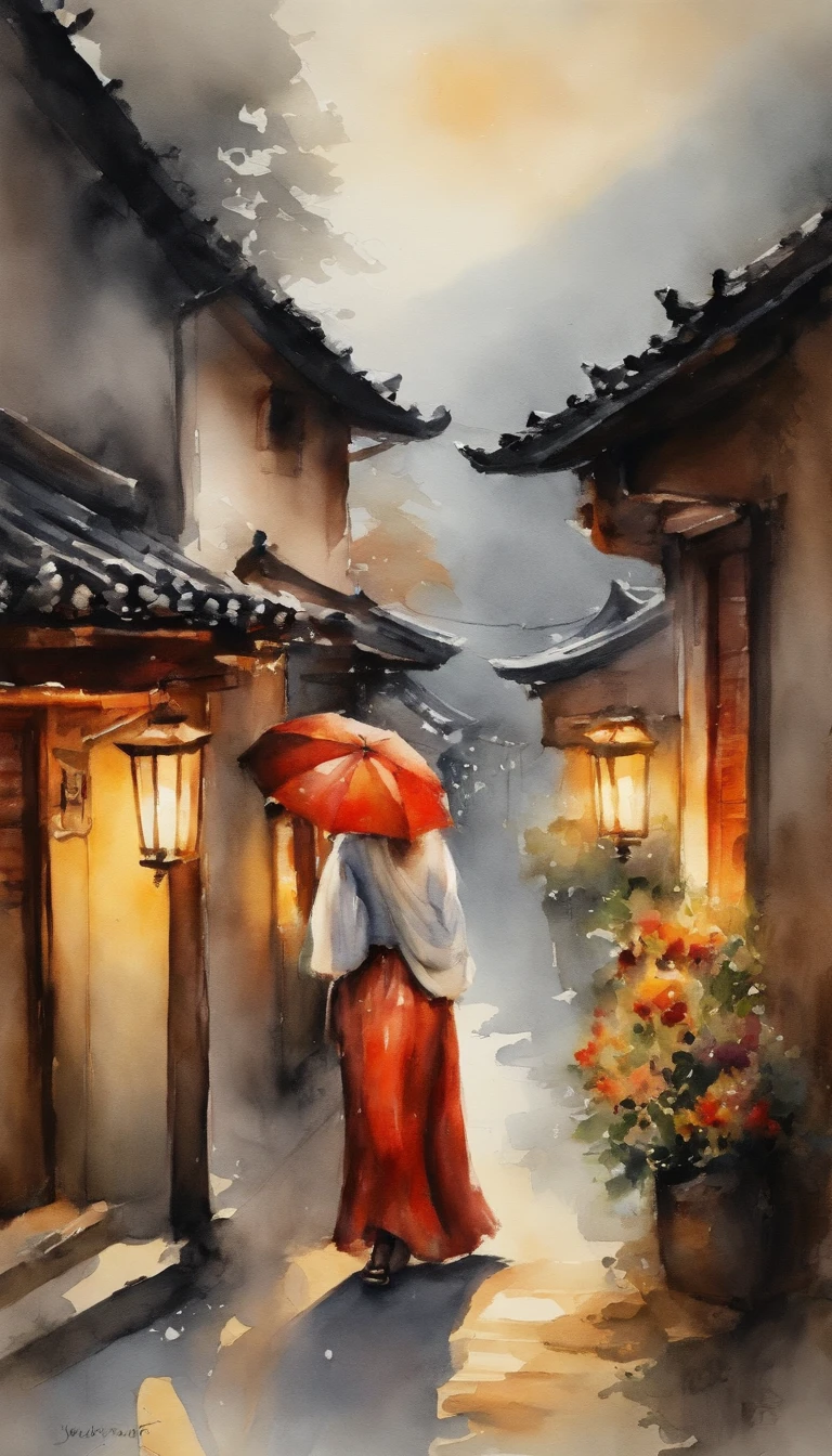 top-quality、Top image quality、Supreme Beauty、1girl in、Streets of Kyoto、morning、temple、city light、The upper part of the body、closeup cleavage、hentail realism、Raw photo、