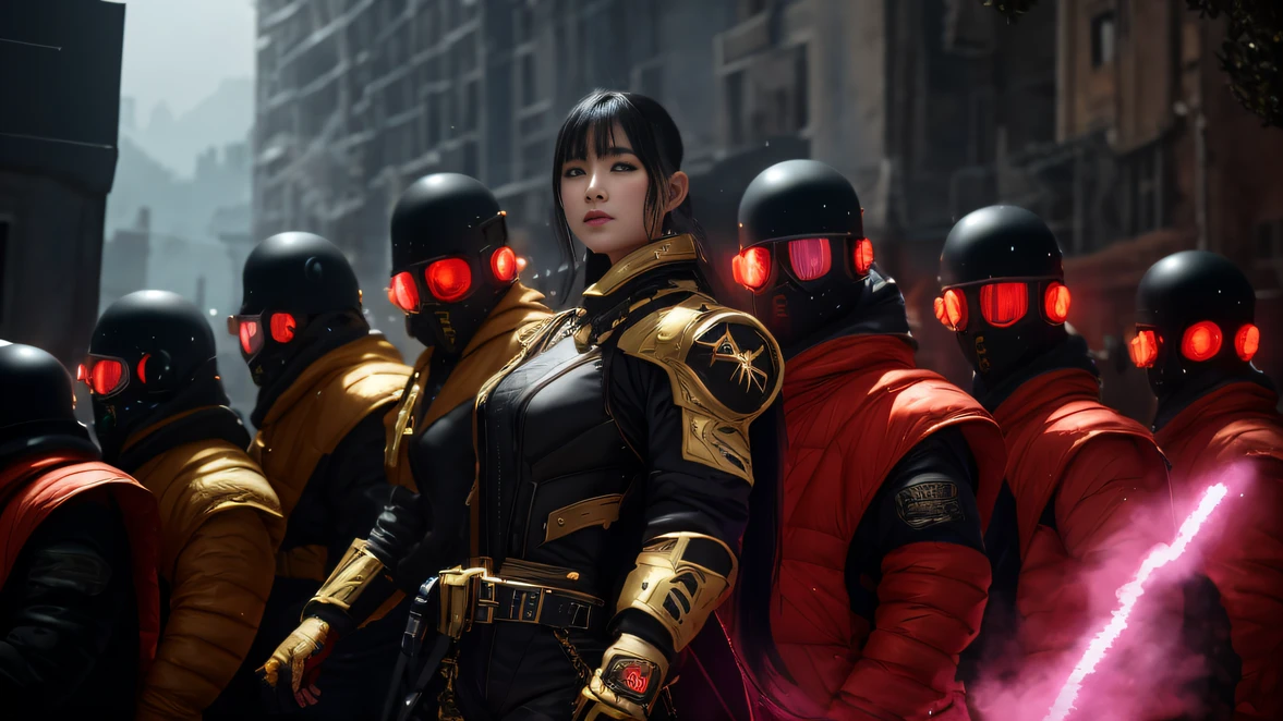 8K quality, Girls，Backstreets， Dark clouds lightning background（realisticlying：1.4），Black color hair，， RAW photogr， Sharp Re， Nikon D850 Film Stock Photo by Jefferies Lee 4 Kodak Portra 400 Camera F1.6 shots, Rich colors, ultra-realistic vivid textures, Dramatic lighting, Unreal Engine Art Station Trend, cinestir 800（（（Crystal clear）））Full-body side