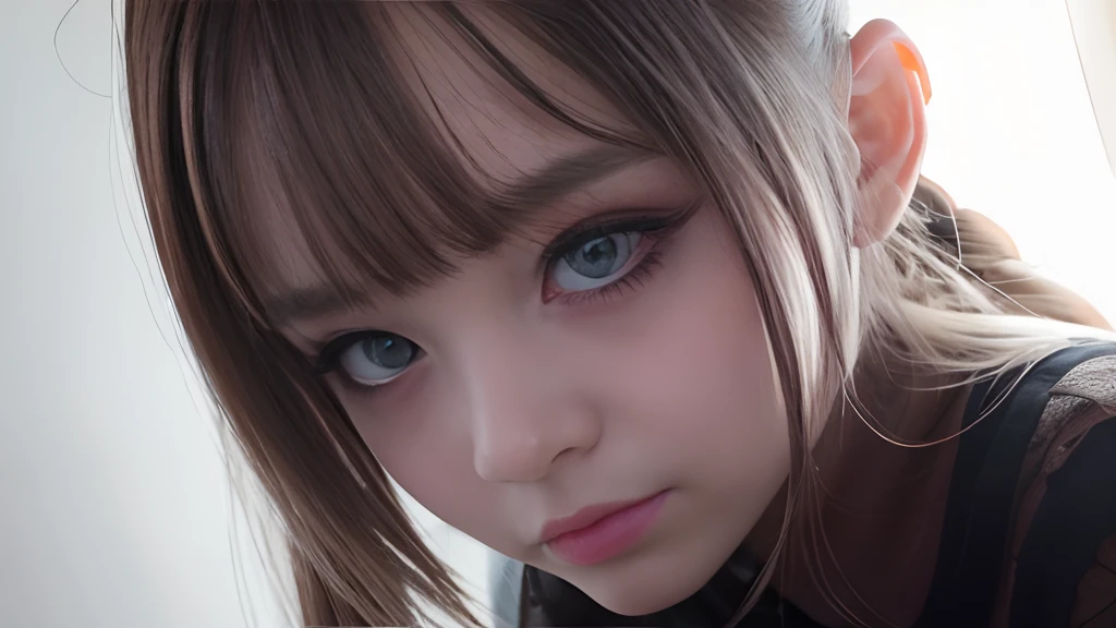 Evil depraved makeup girl