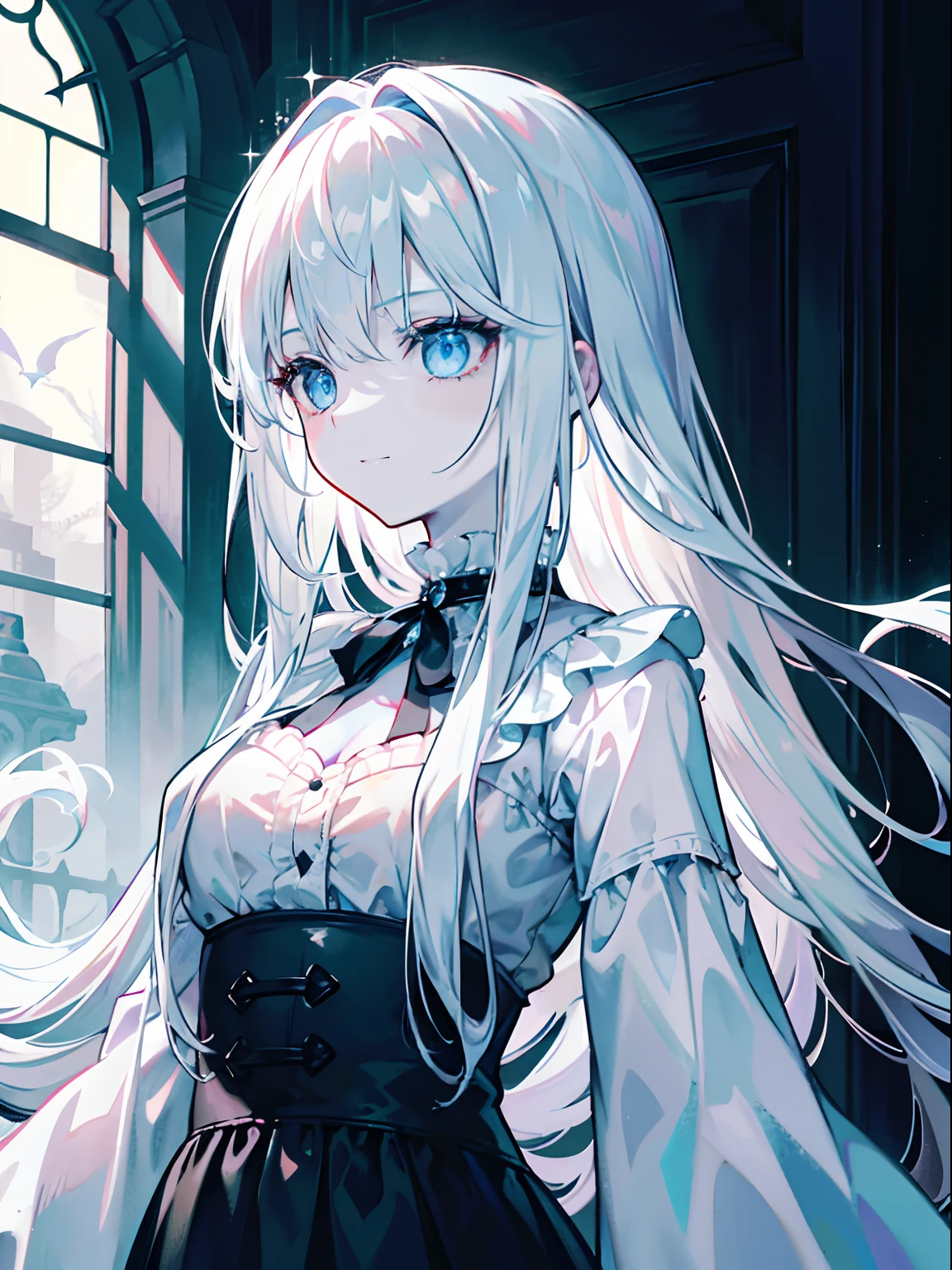 detailed facial features, ethereal light, eerie atmosphere, hauntingly beautiful, supernatural presence, gothic style, misty graveyard, faint whispers, ghostly aura, pale complexion, flowing white dress, icy blue eyes, long dark hair, melancholic expression, haunted gaze, fading shadows, moonlit night, mysterious energy, spiritual awakening, ethereal beings, paranormal activity, somber mood, sorrowful soul, otherworldly realm, eerie silence, mystical powers, ethereal mist, supernatural forces, transcendental experience, ghostly apparition, enigmatic smile, spectral figure, heavenly glow, spectral transparency, ethereal movements, haunting presence, spectral illumination
