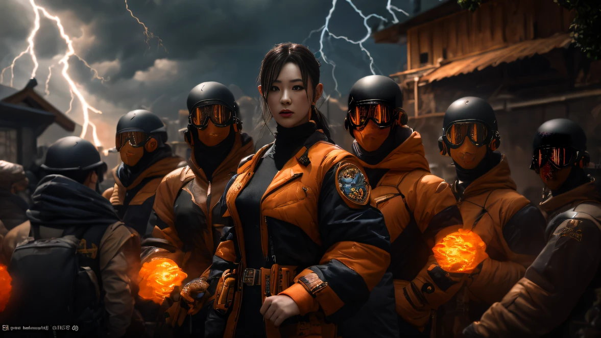 8K quality, Girls,Backstreets, Dark clouds lightning background(realisticlying:1.4),Black color hair,, RAW photogr, Sharp Re, Nikon D850 Film Stock Photo by Jefferies Lee 4 Kodak Portra 400 Camera F1.6 shots, Rich colors, ultra-realistic vivid textures, Dramatic lighting, Unreal Engine Art Station Trend, cinestir 800(((Crystal clear)))Full-body side